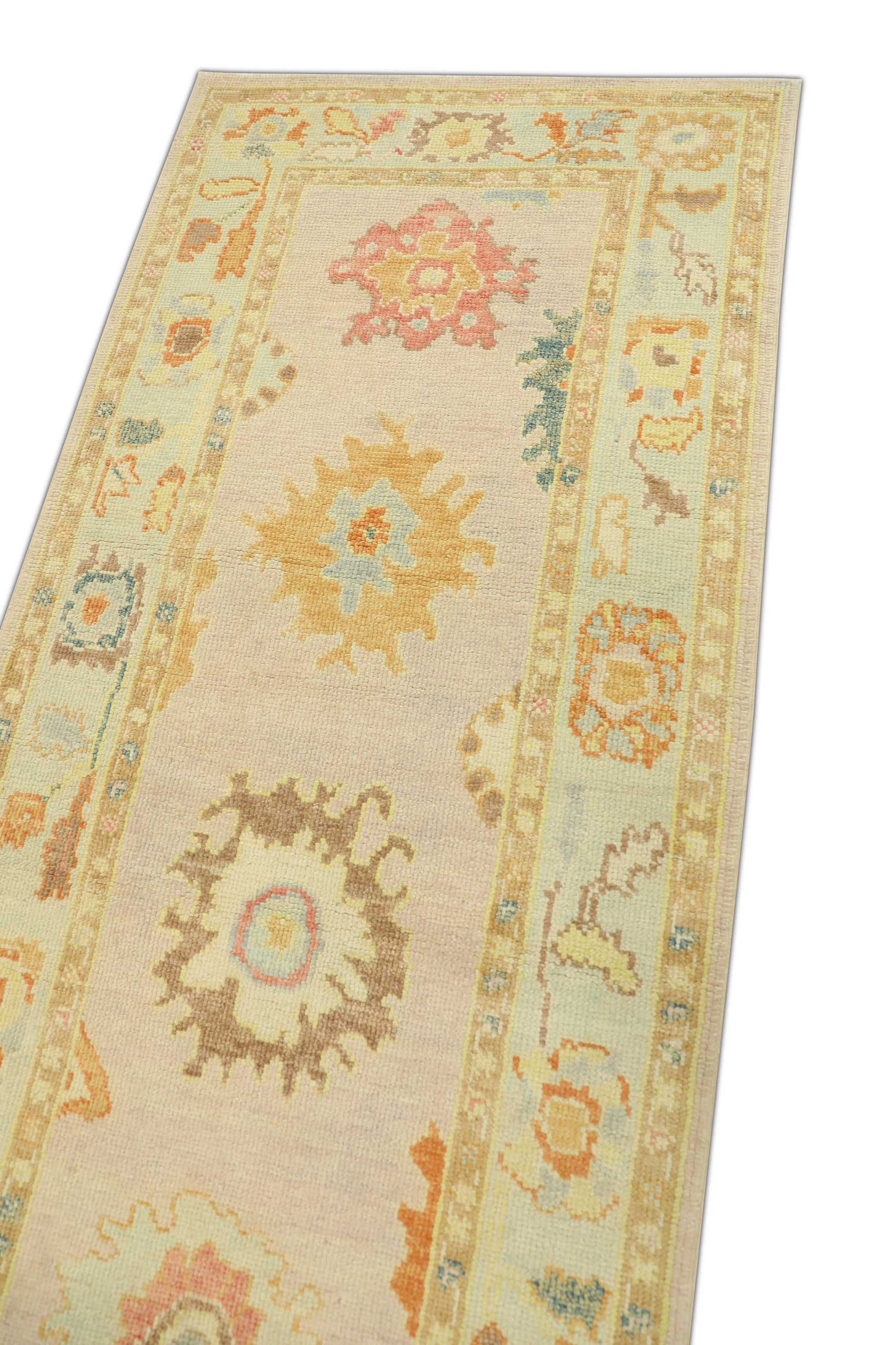 Turkish Oushak Rug 3'2" x 8'4" #1280