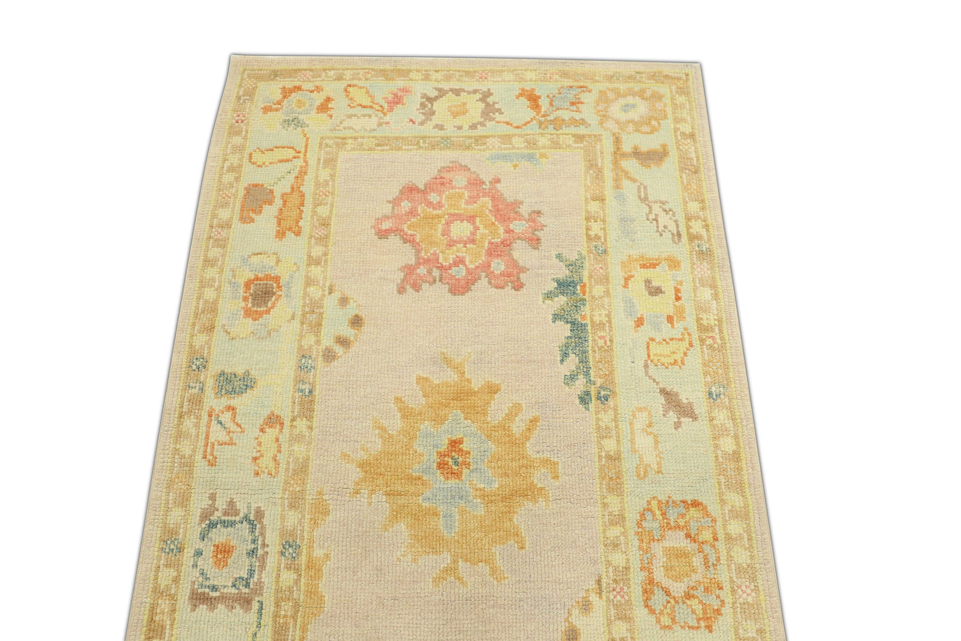 Turkish Oushak Rug 3'2" x 8'4" #1280