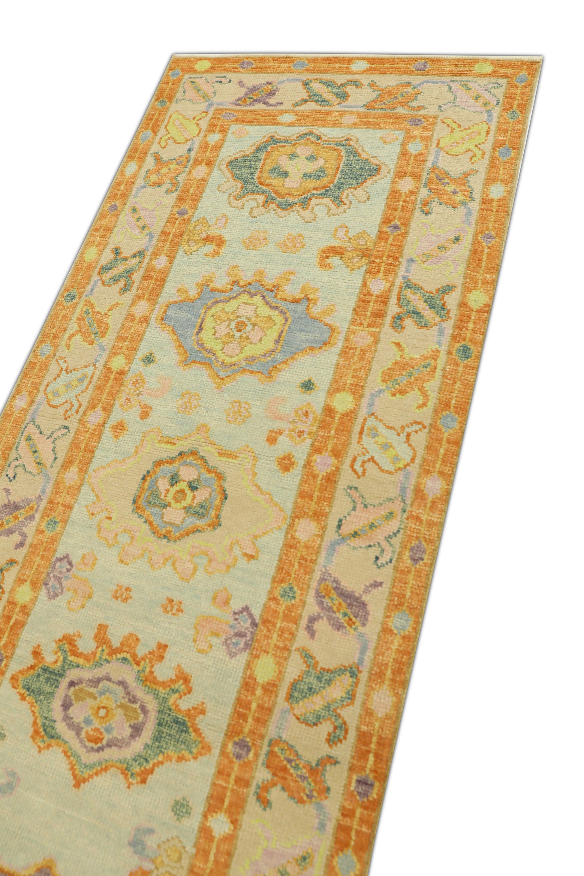 Turkish Oushak Rug 2'10" x 9'6" #1478