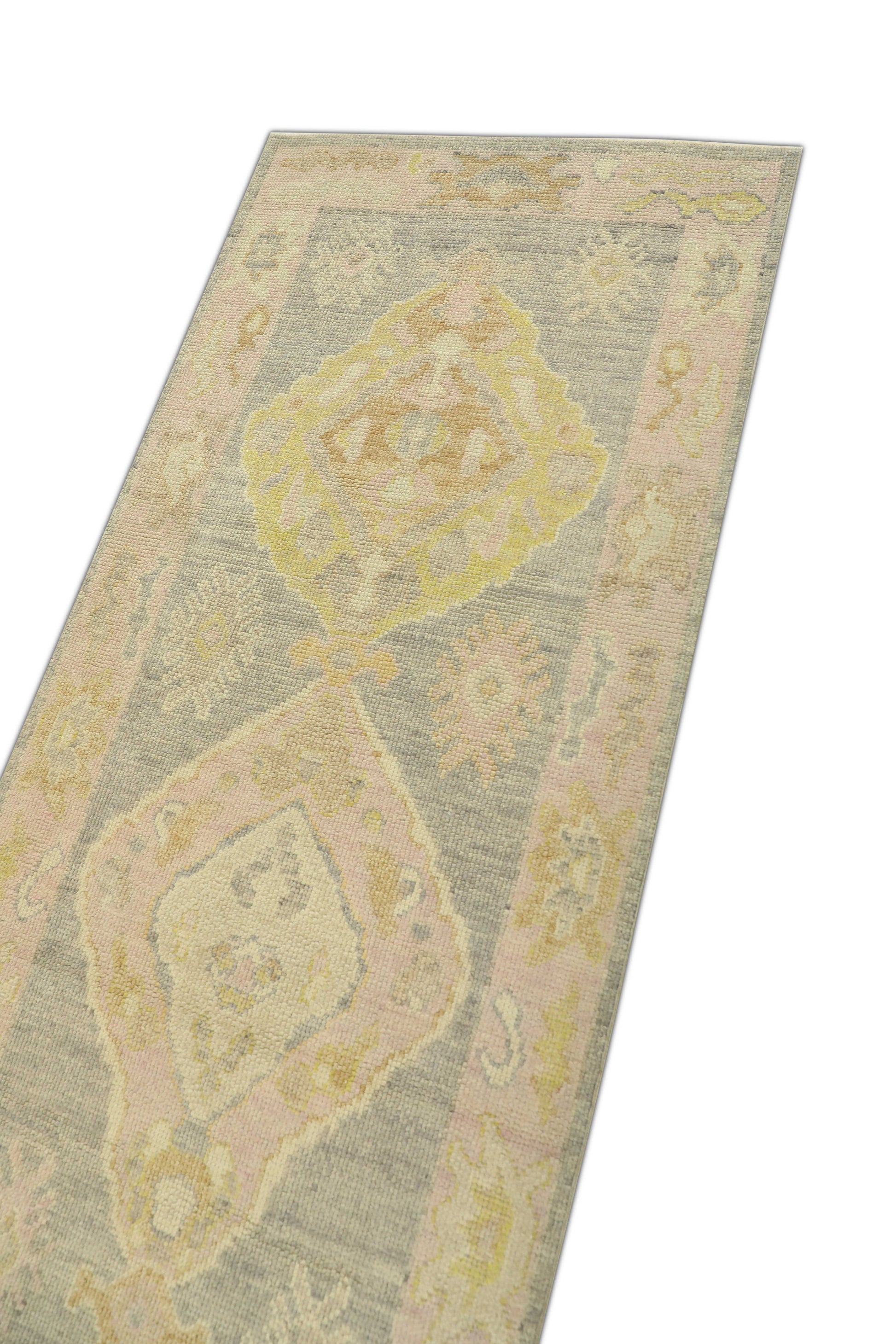 Turkish Oushak Rug 2'10" x 8'7" #1205