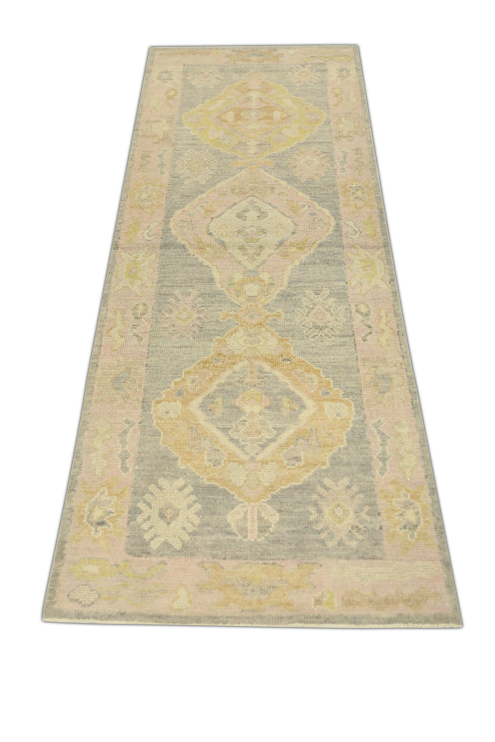 Turkish Oushak Rug 2'10" x 8'7" #1205