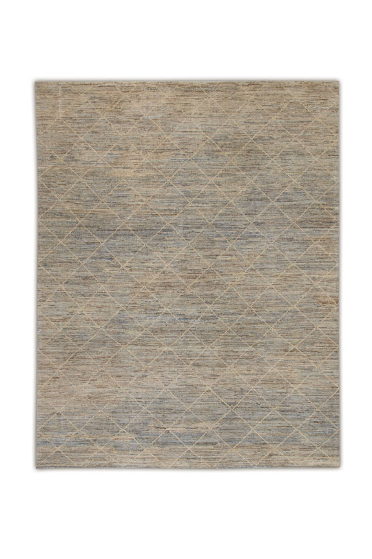 #7057 Hand Knotted Turkish Modern Rug  9'4" x 11'11"