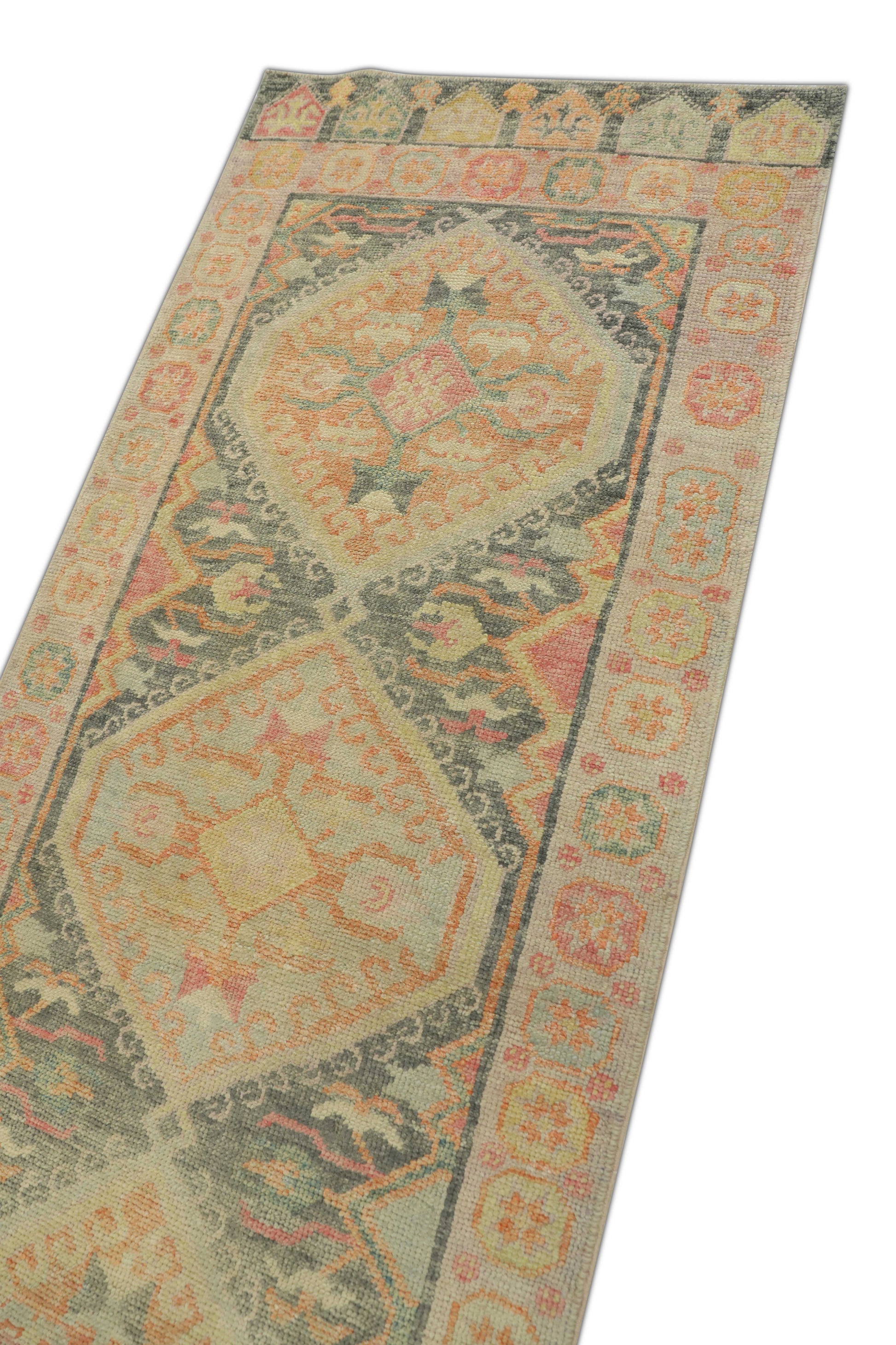 Turkish Oushak Rug 2'11" x 7'11" #1239