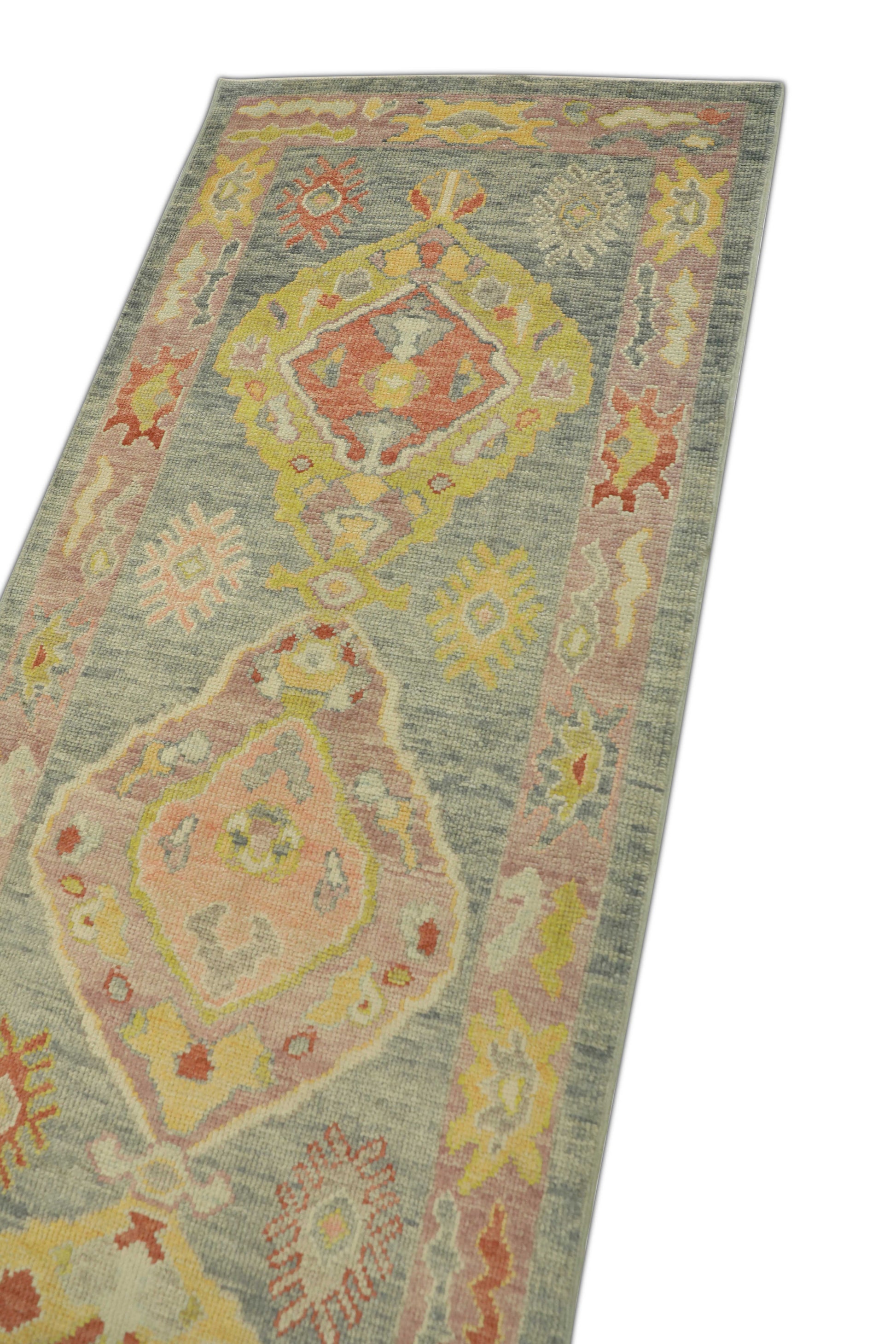 Turkish Oushak Rug 3'1" x 8'4" #1217