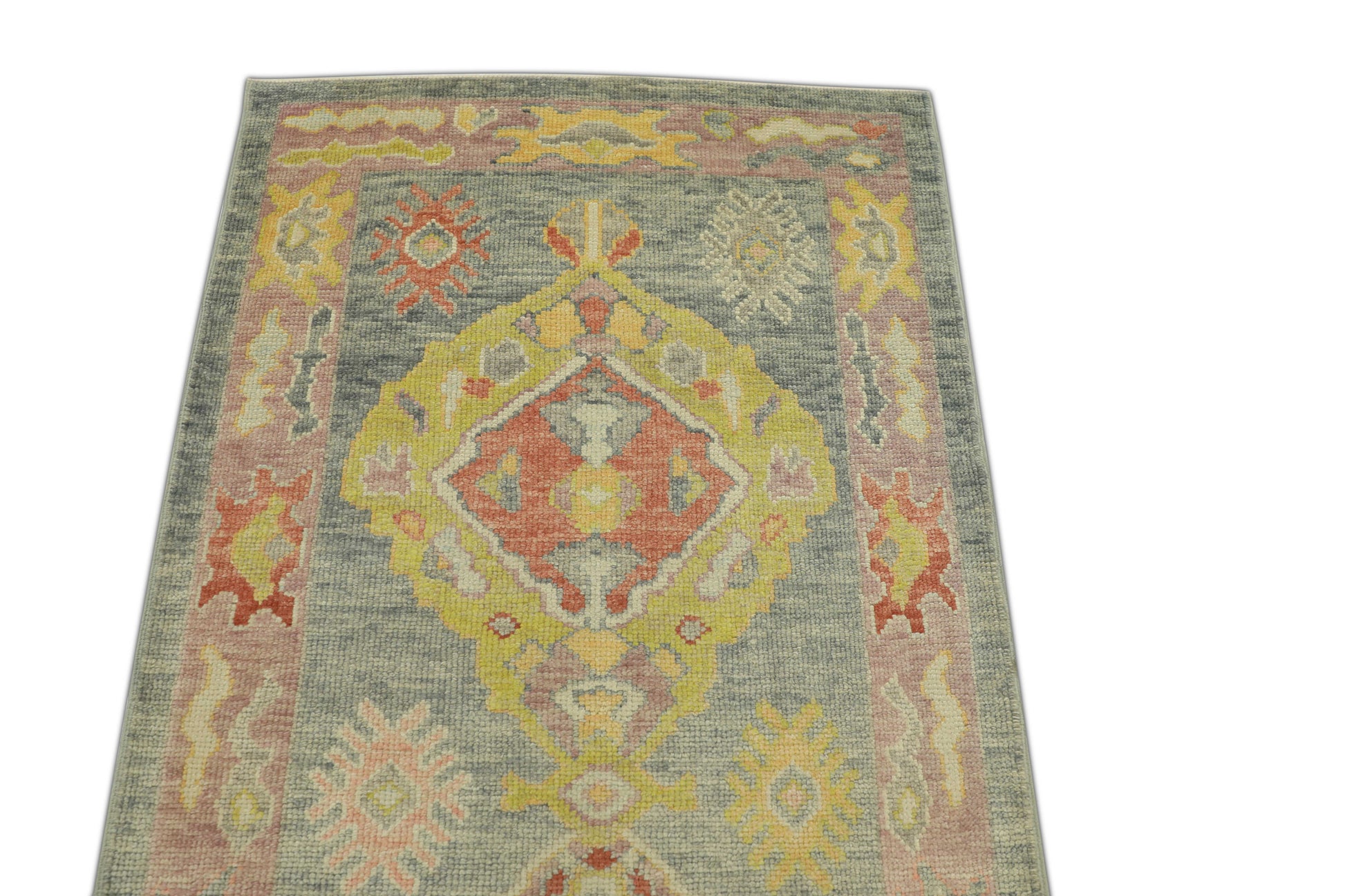 Turkish Oushak Rug 3'1" x 8'4" #1217