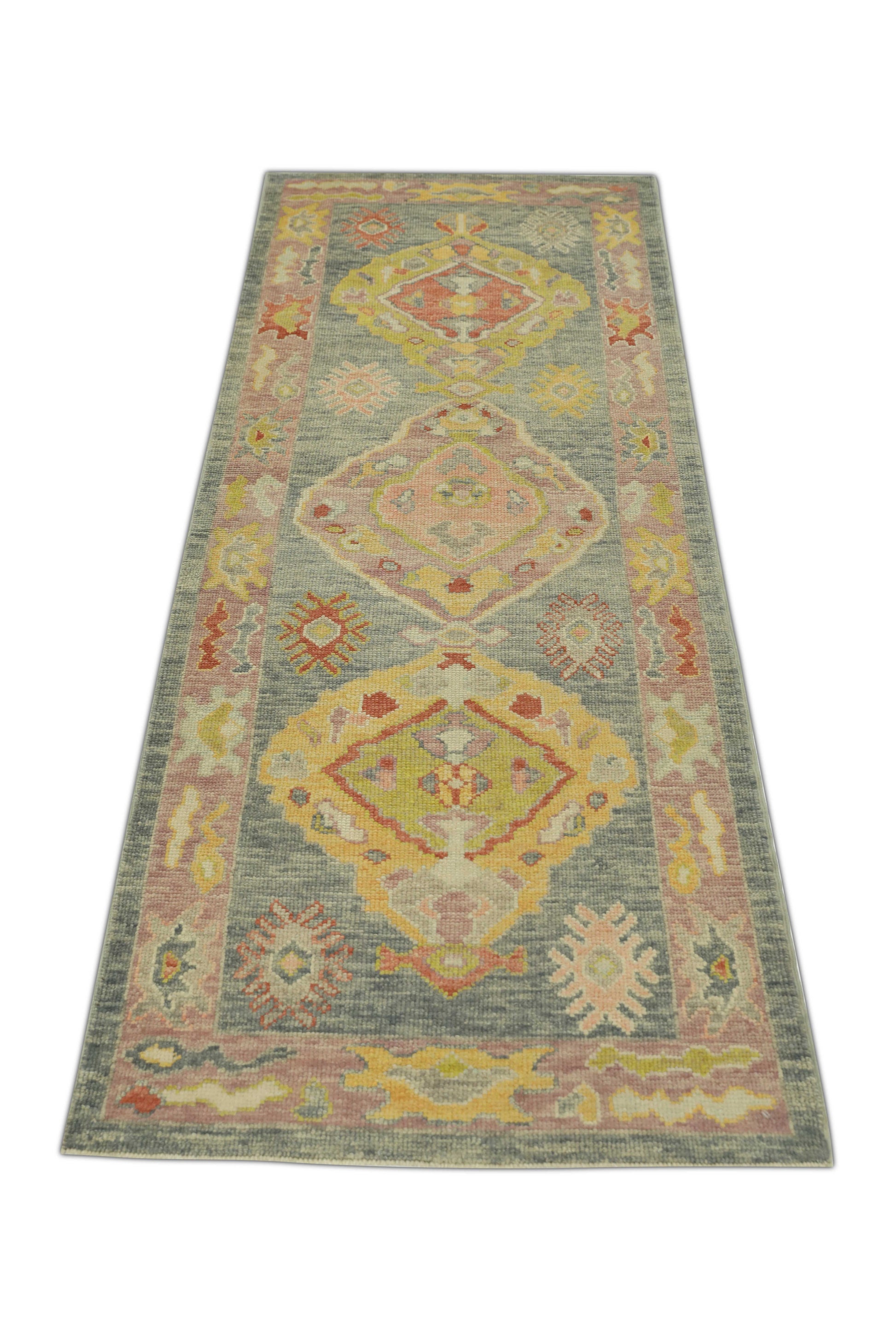 Turkish Oushak Rug 3'1" x 8'4" #1217