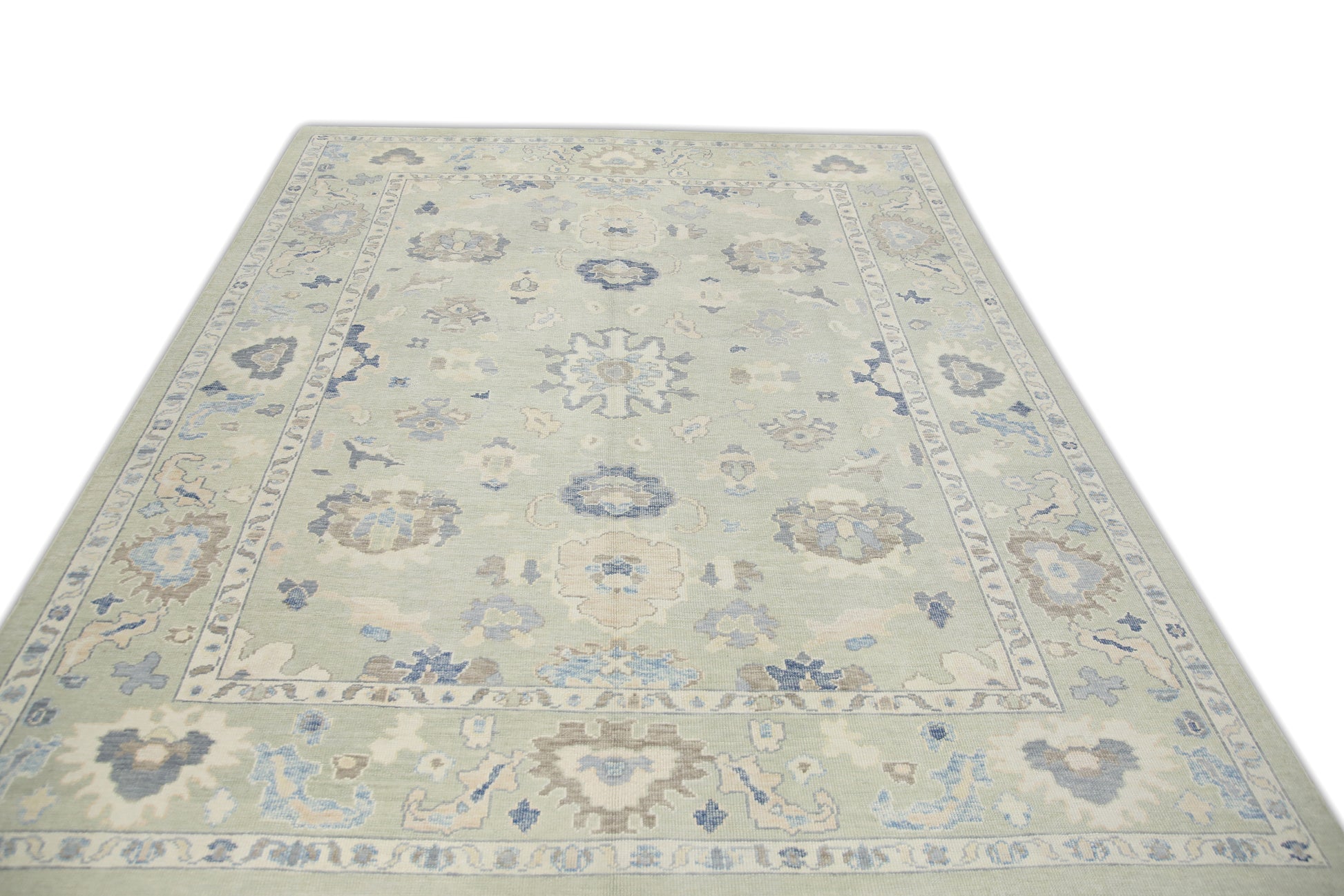 Turkish Oushak Rug 9'1" x 11'10" #7252