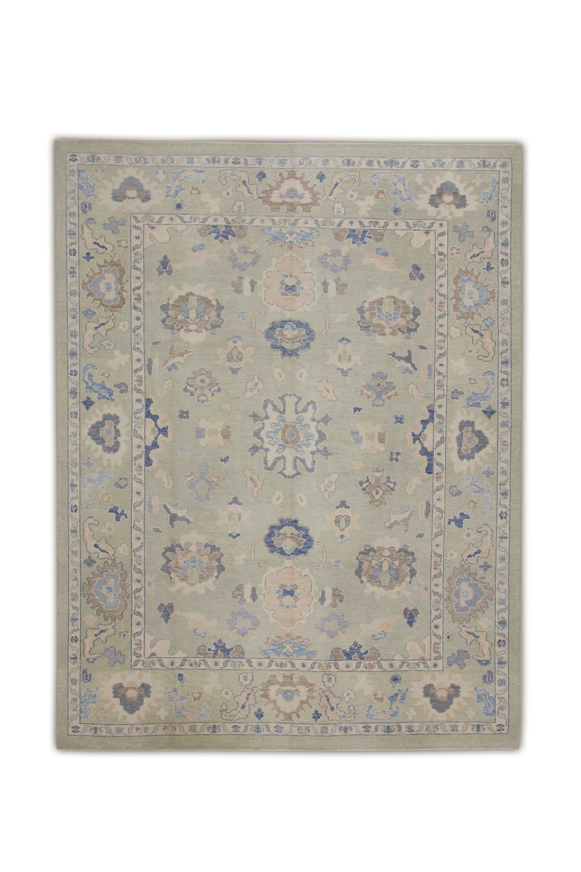 Turkish Oushak Rug 9'1" x 11'10" #7252