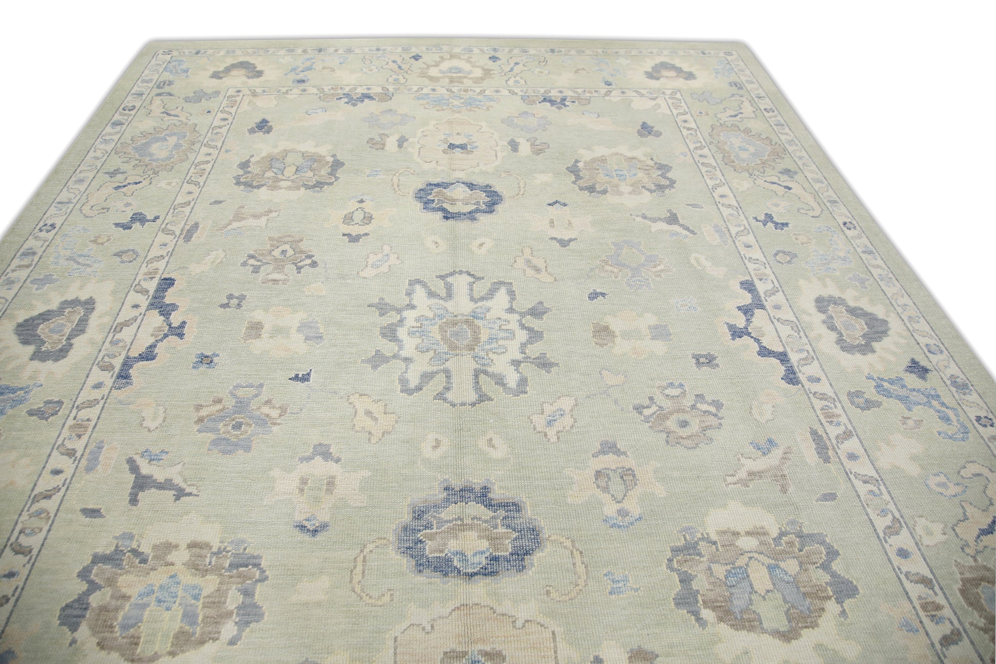 Turkish Oushak Rug 9'1" x 11'10" #7252