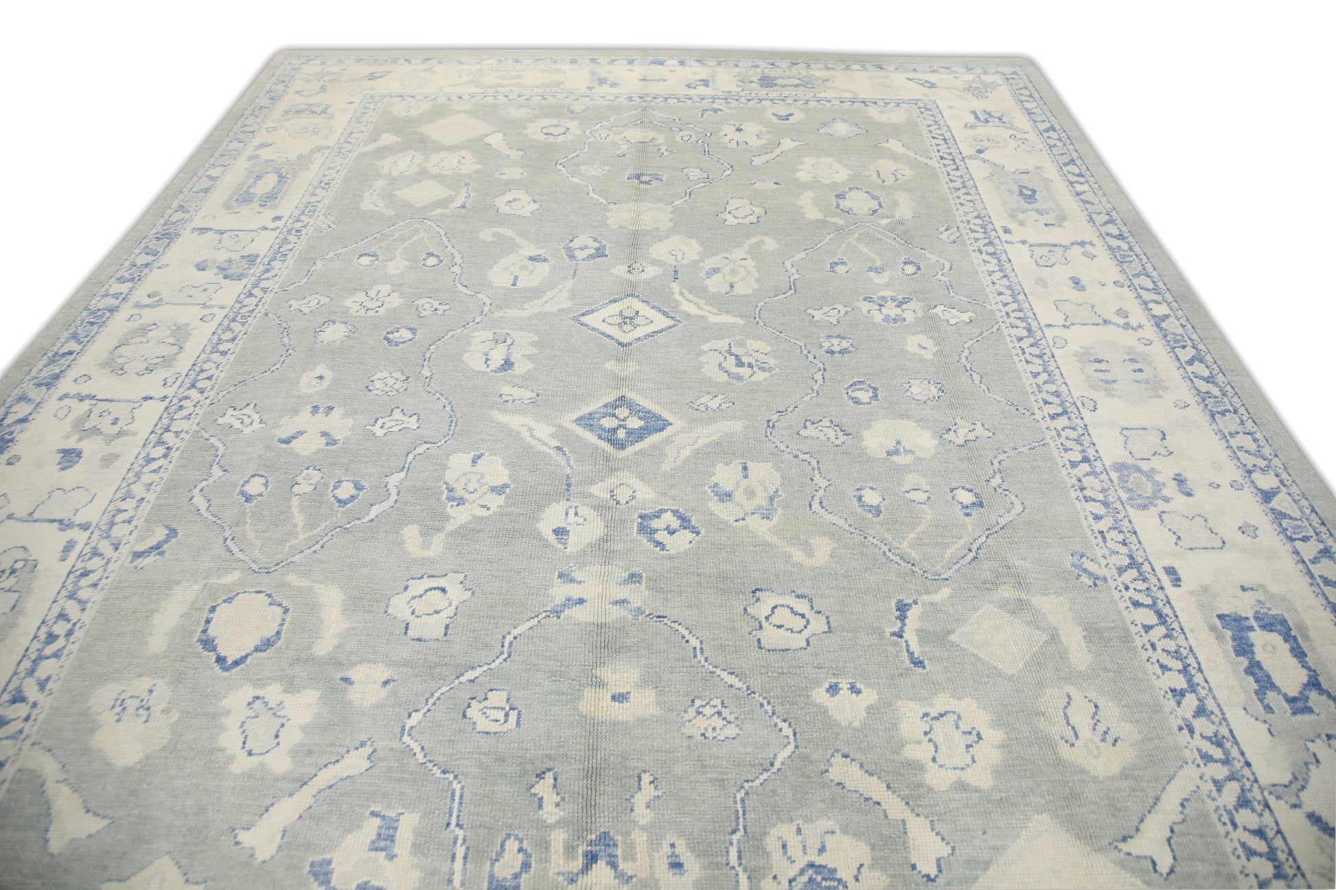 Turkish Oushak Rug 9'3" x 12'1" #7219