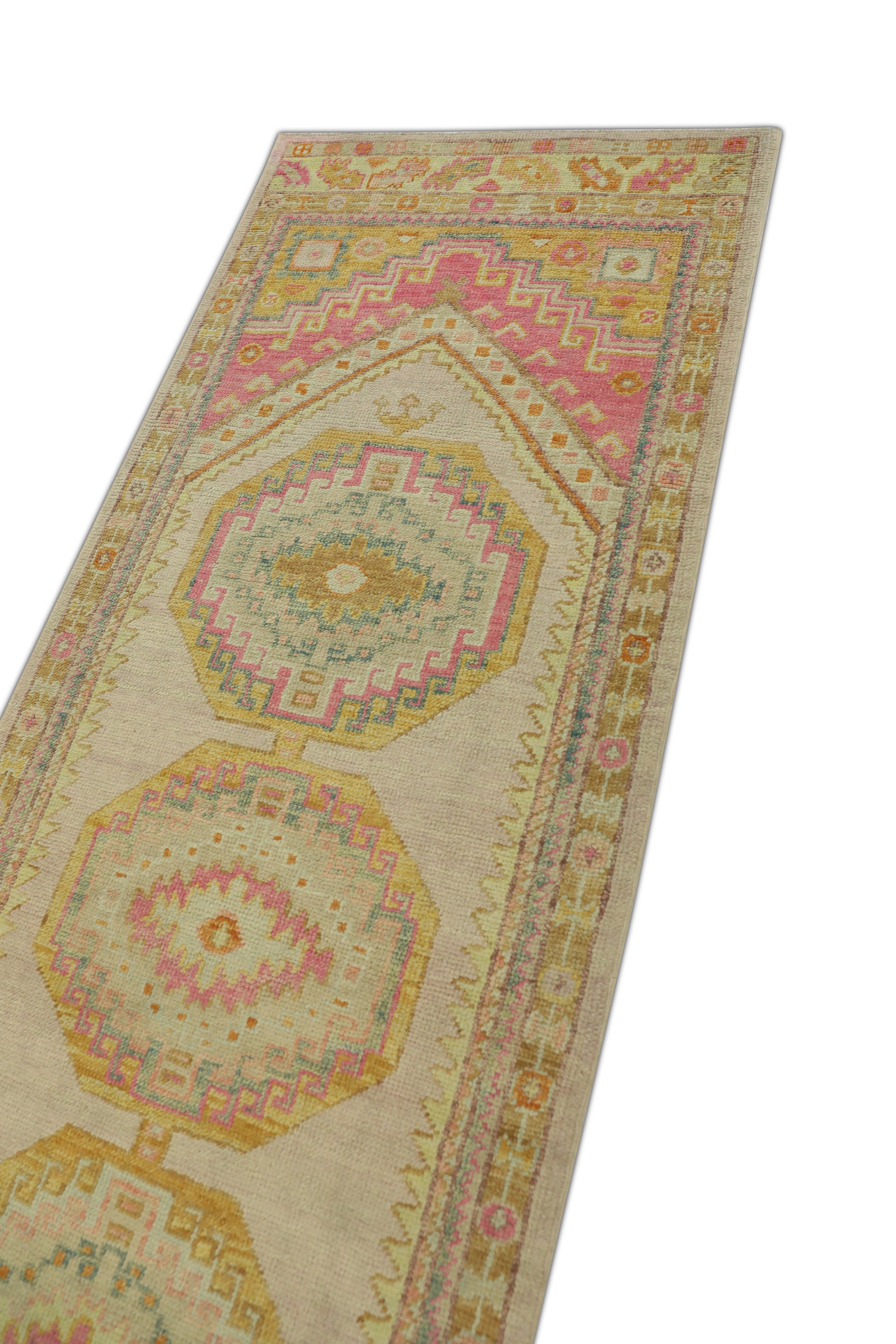 Turkish Oushak Rug 3' x 9'7" #643