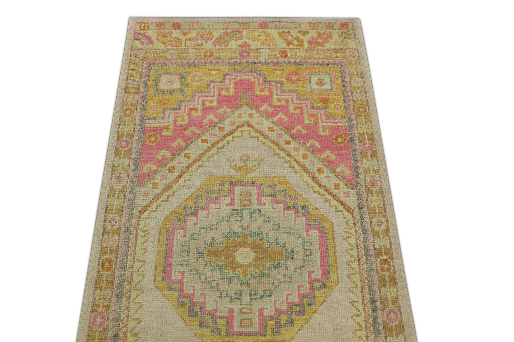 Turkish Oushak Rug 3' x 9'7" #643