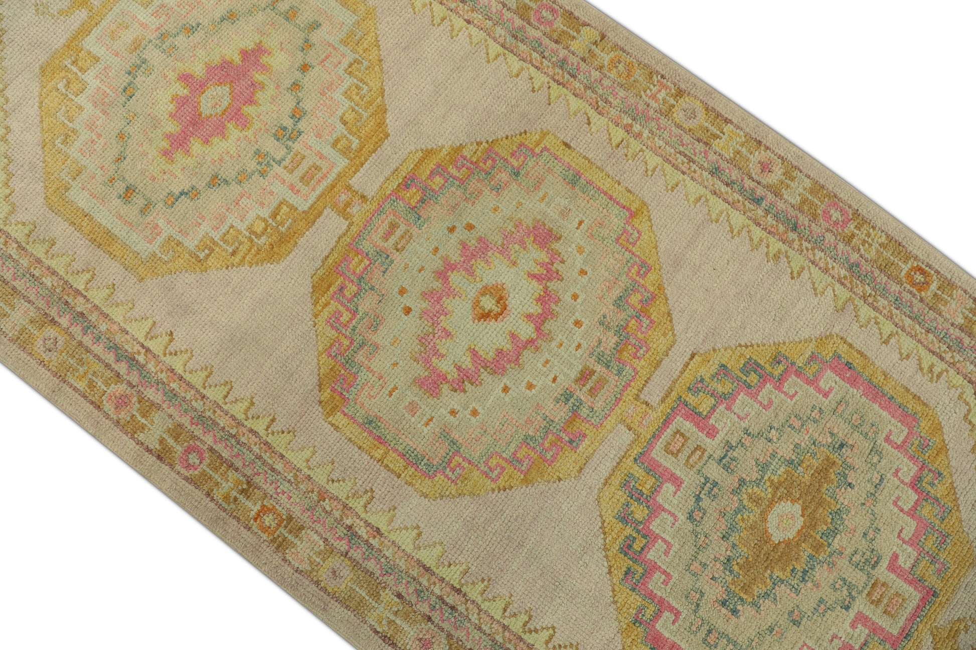 Turkish Oushak Rug 3' x 9'7" #643