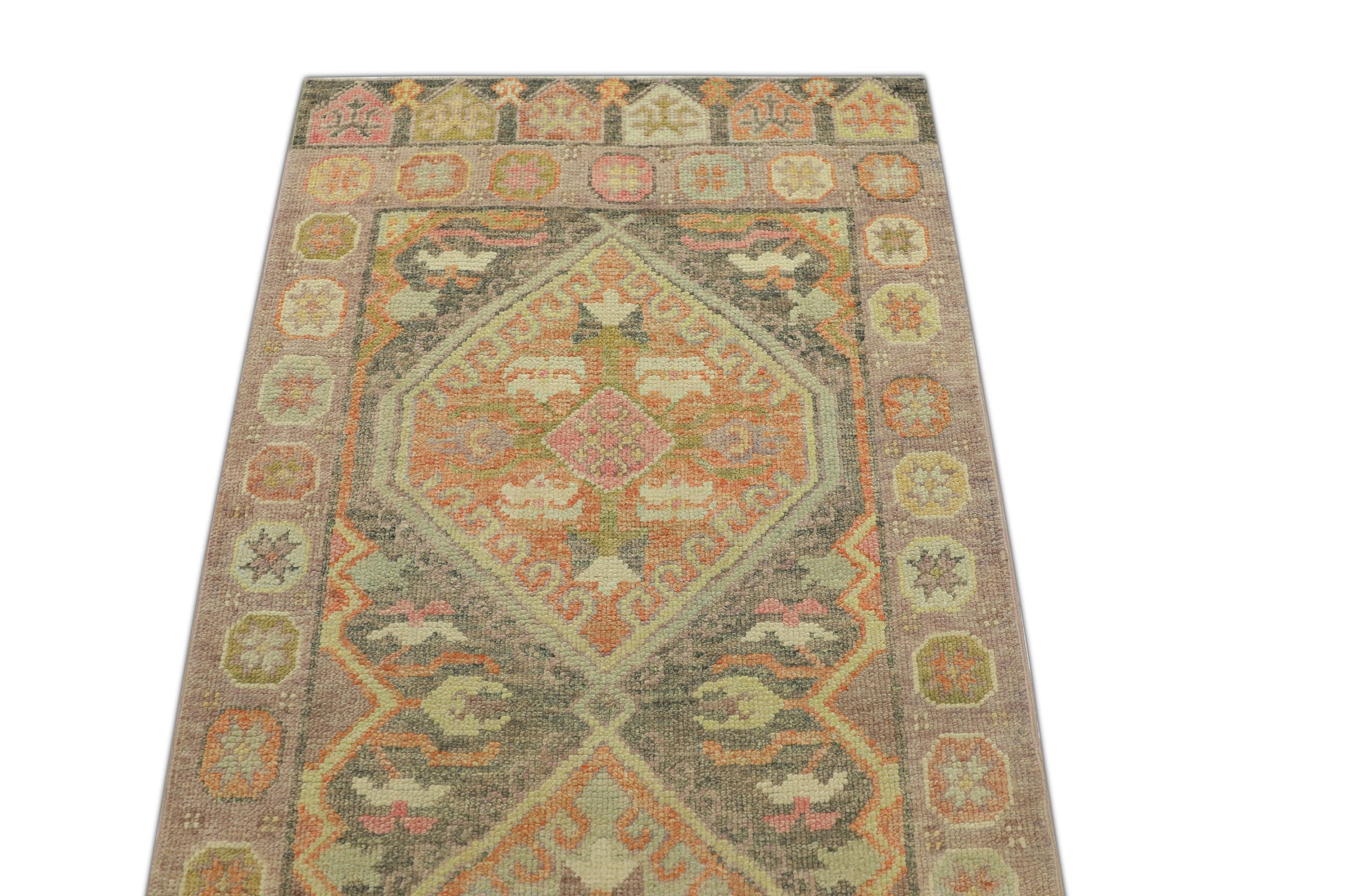 Turkish Oushak Rug  3'1" x 8'2" #1287