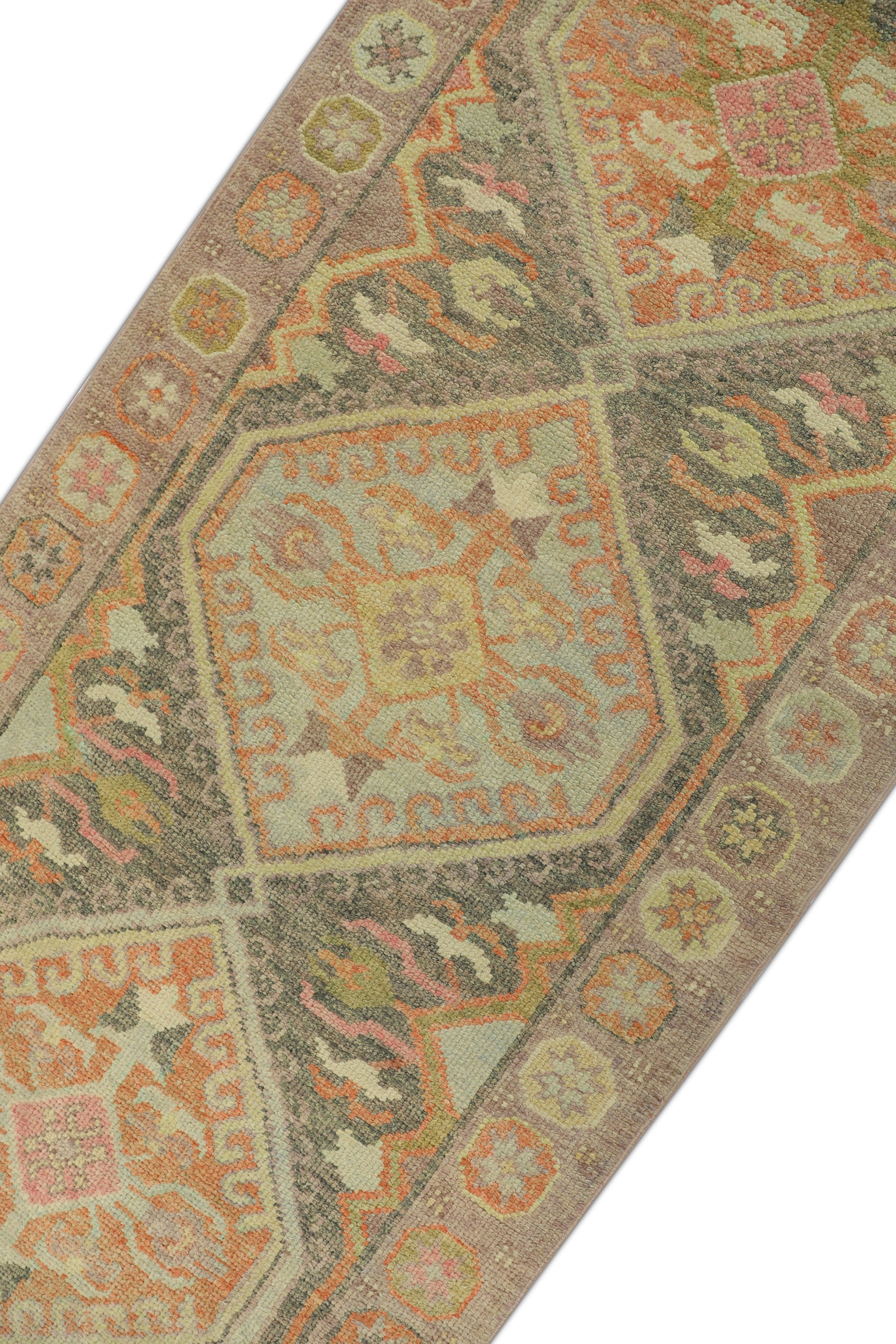 Turkish Oushak Rug  3'1" x 8'2" #1287
