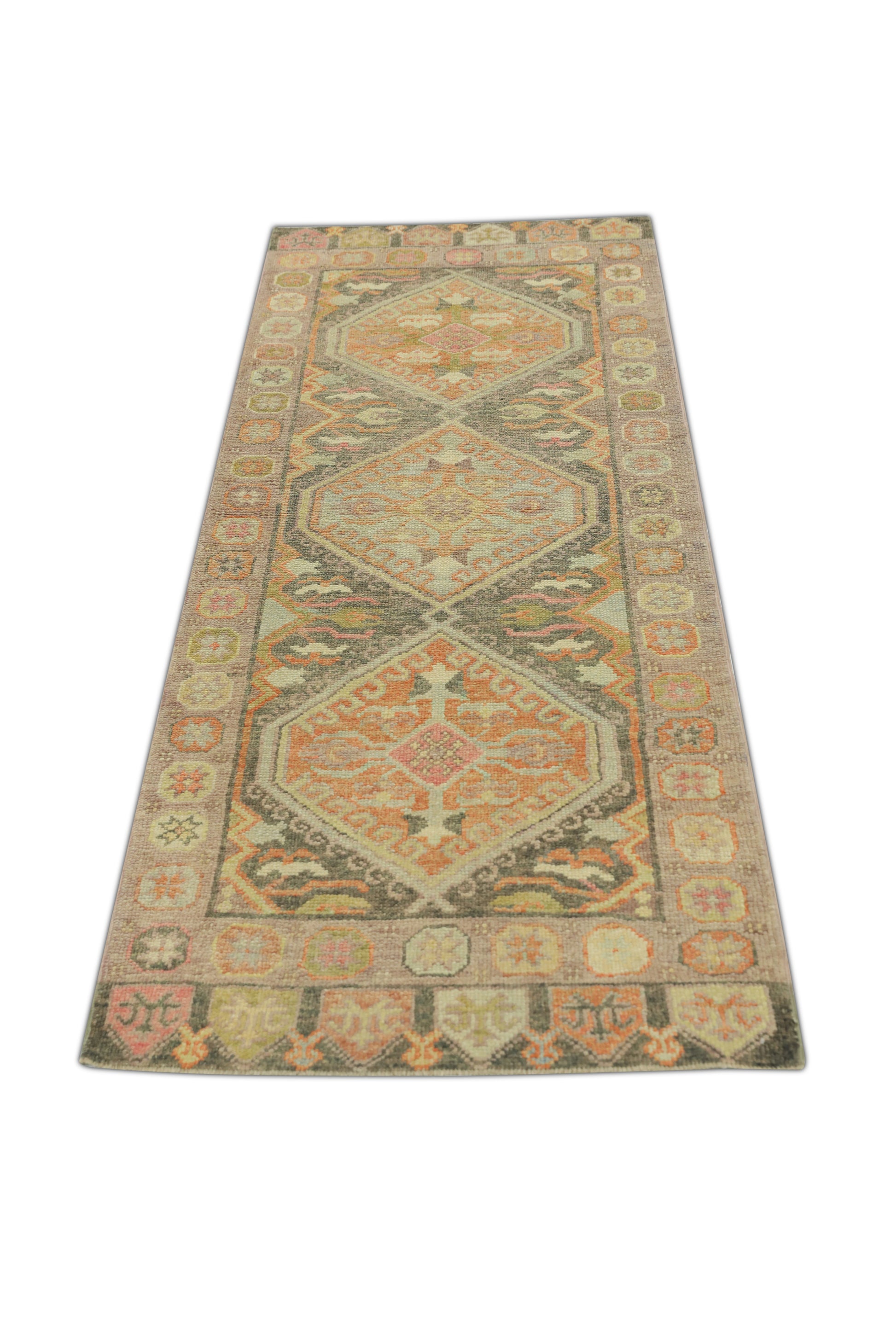 Turkish Oushak Rug  3'1" x 8'2" #1287