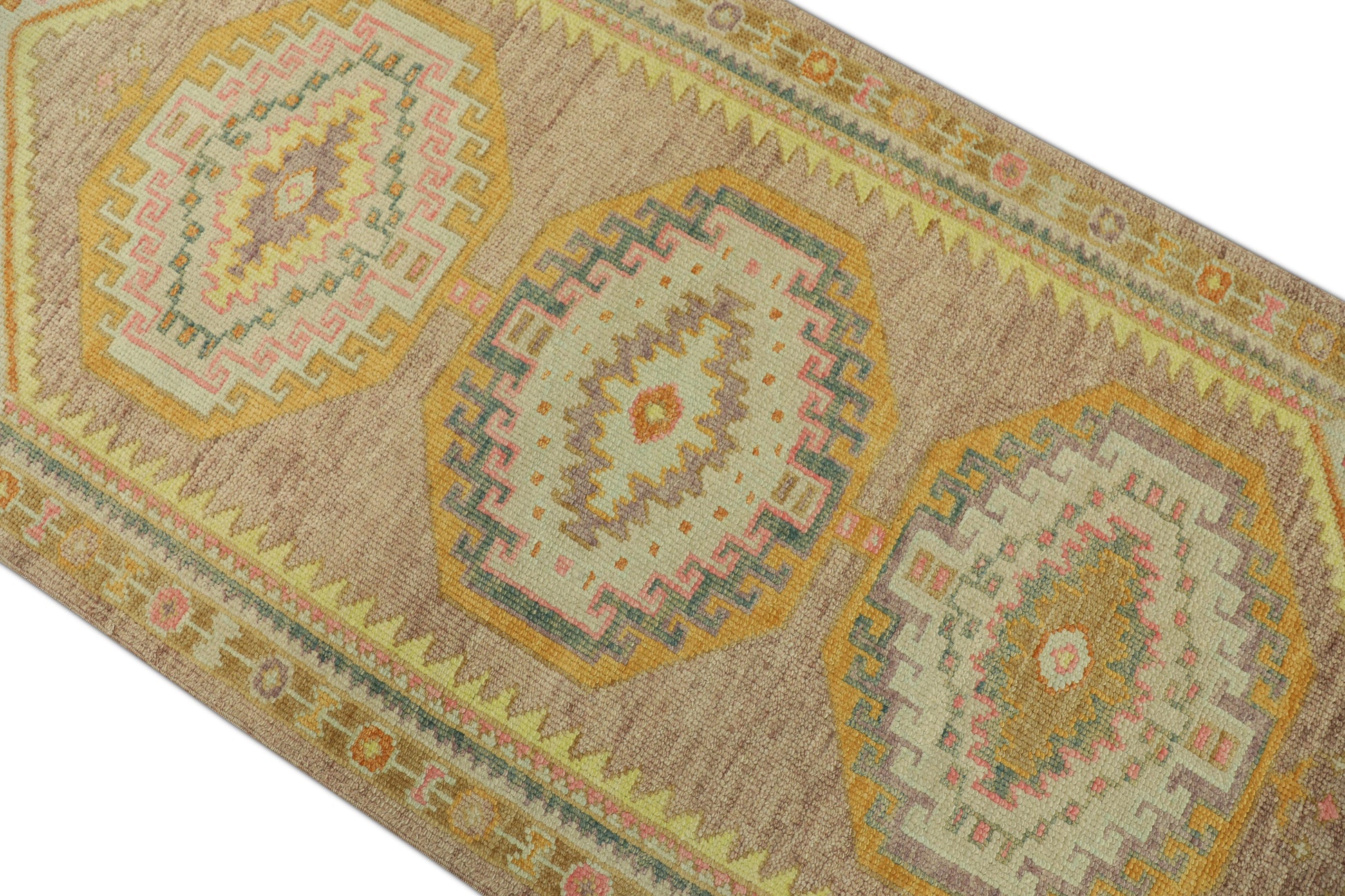 Turkish Oushak Rug  3'3" x 9'1" #708