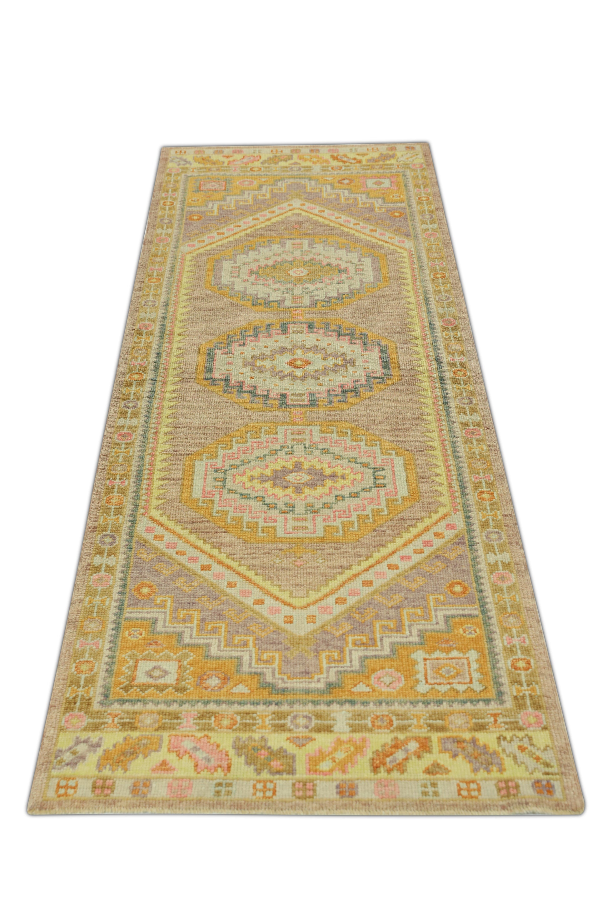 Turkish Oushak Rug  3'3" x 9'1" #708