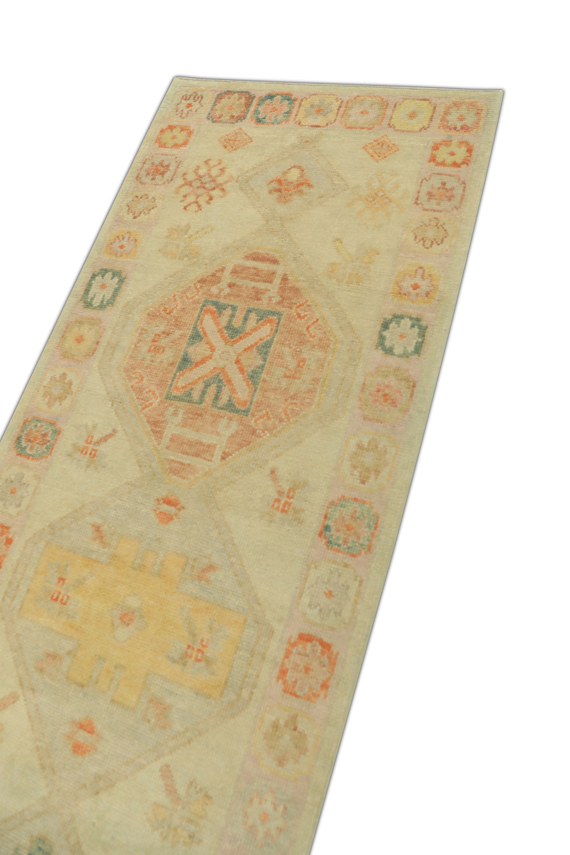 Turkish Oushak Rug 3' x 7'2" #738