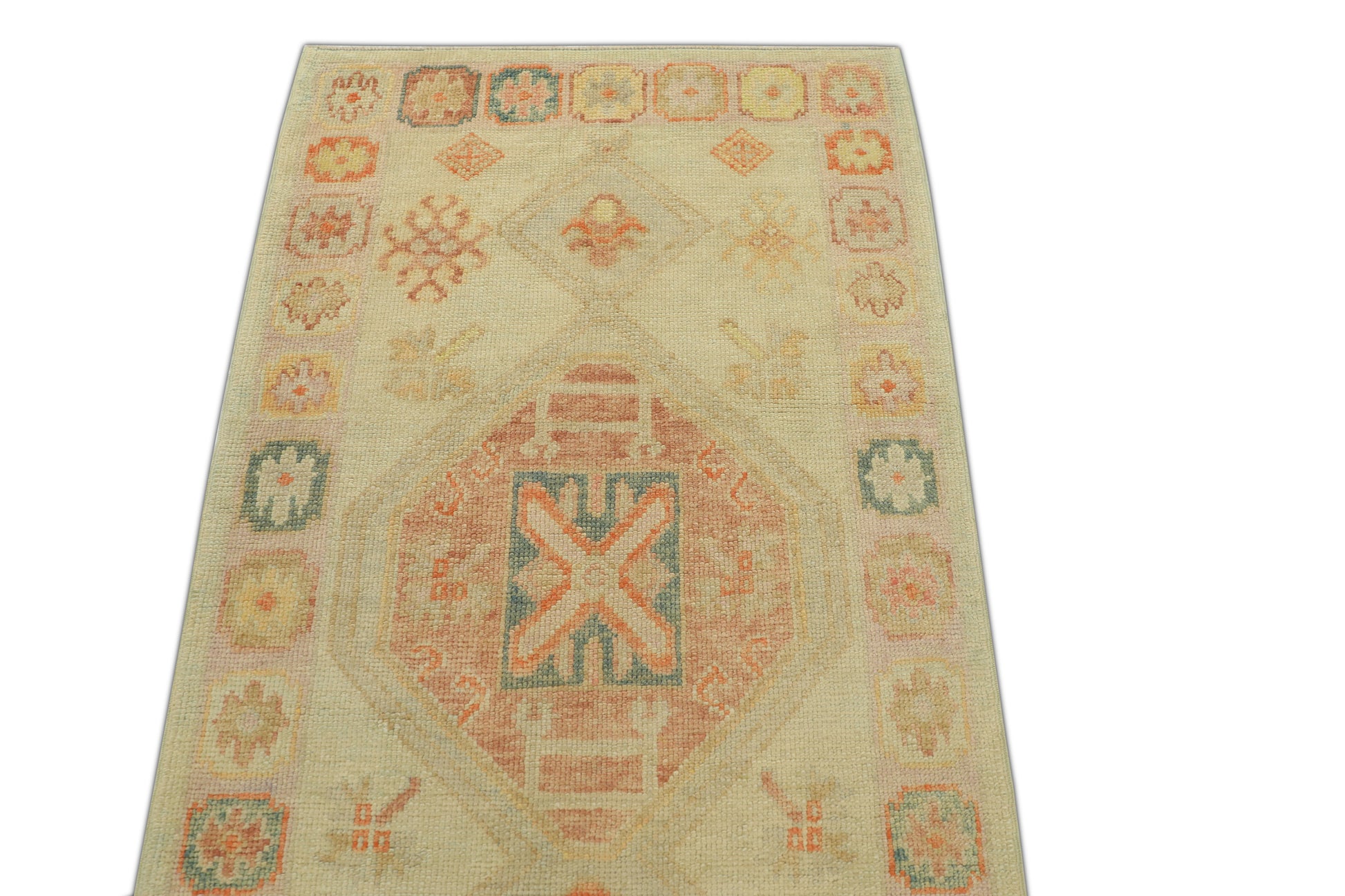 Turkish Oushak Rug 3' x 7'2" #738