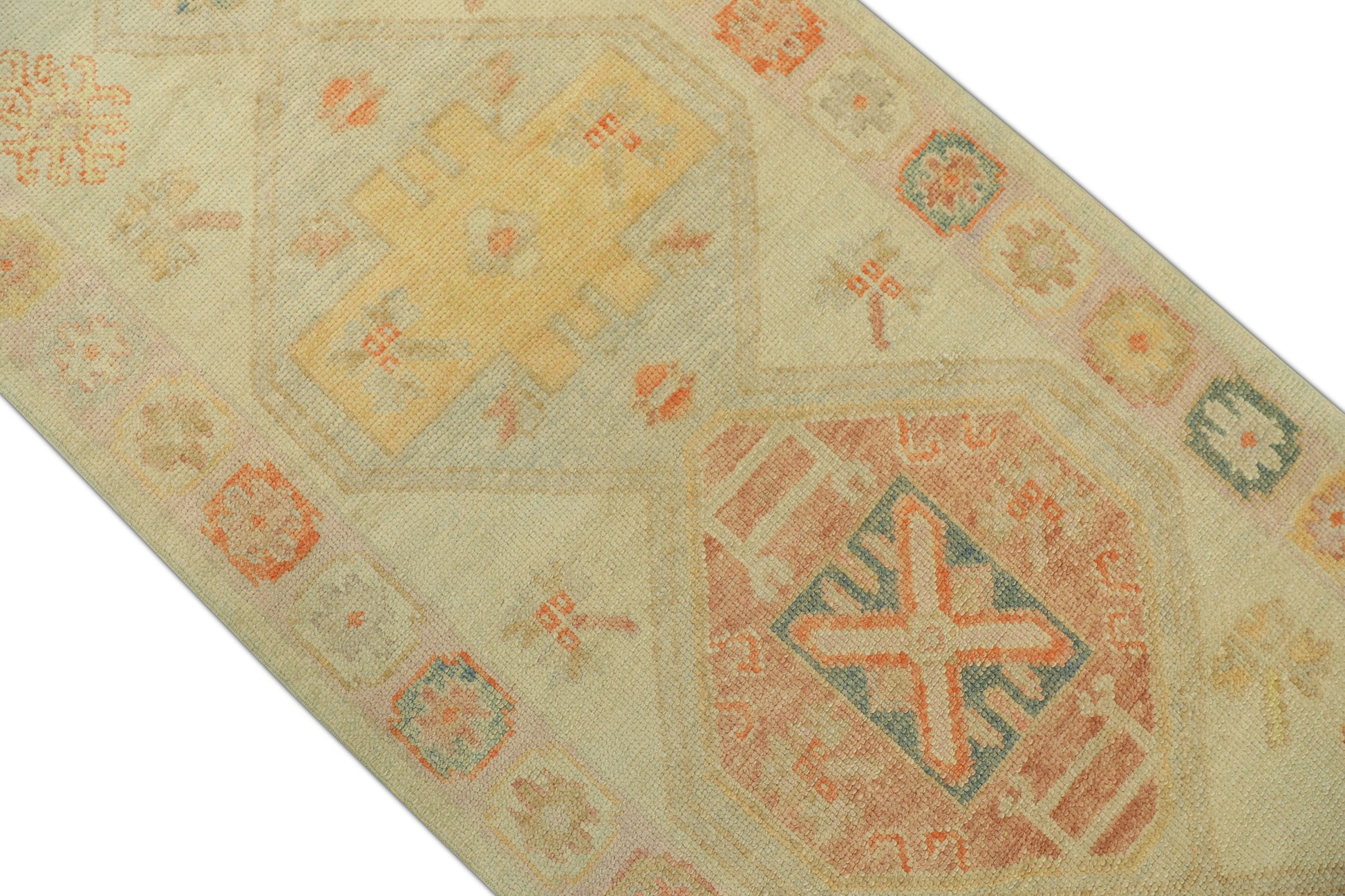 Turkish Oushak Rug 3' x 7'2" #738