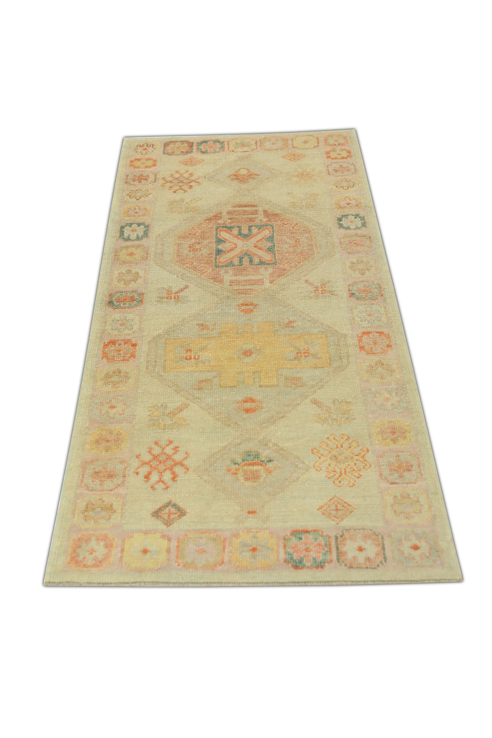 Turkish Oushak Rug 3' x 7'2" #738