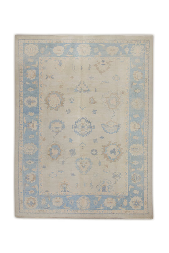 #1051 Turkish Oushak 9'3" x 12'5"