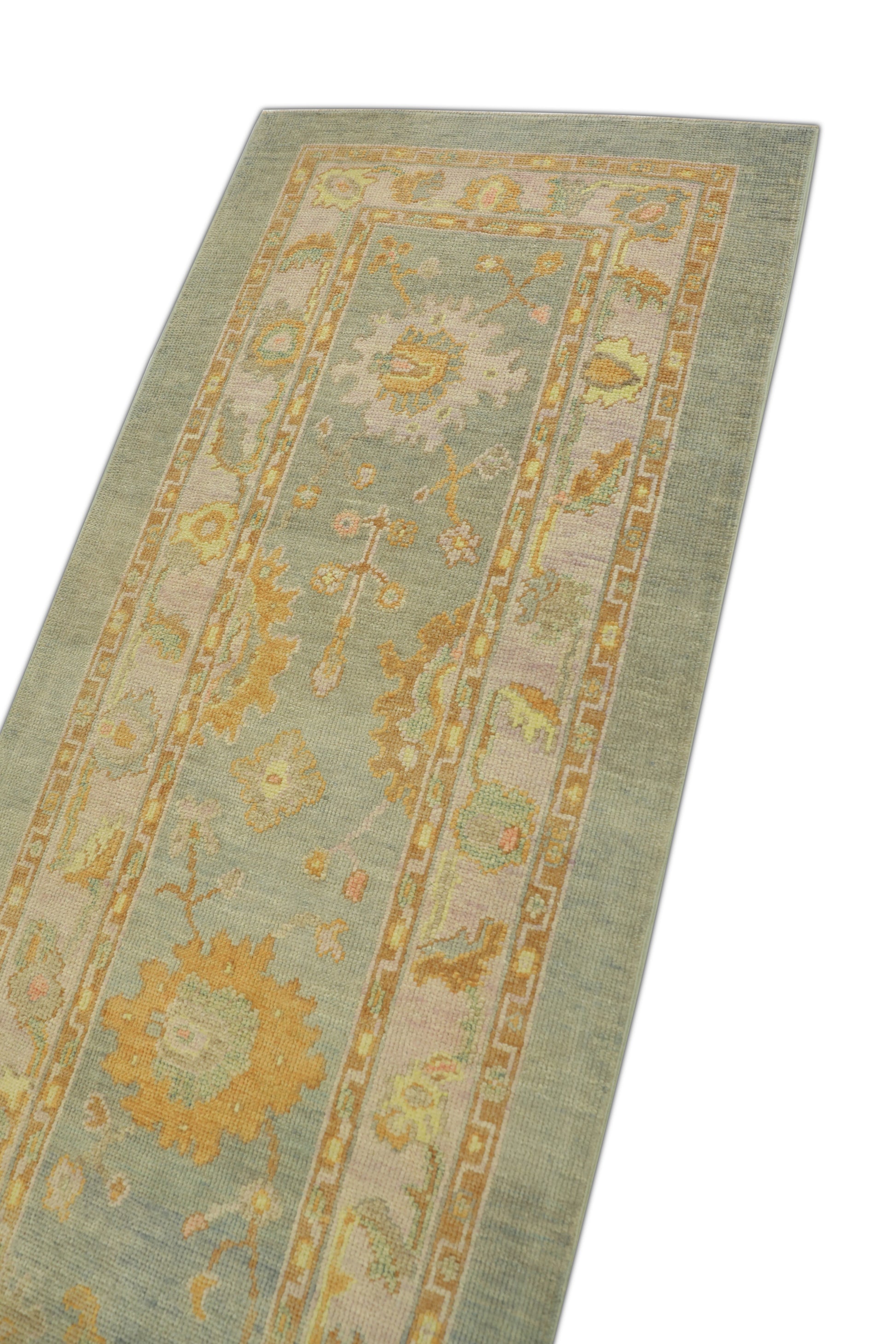 Turkish Oushak Rug 3' x 9'8" #679