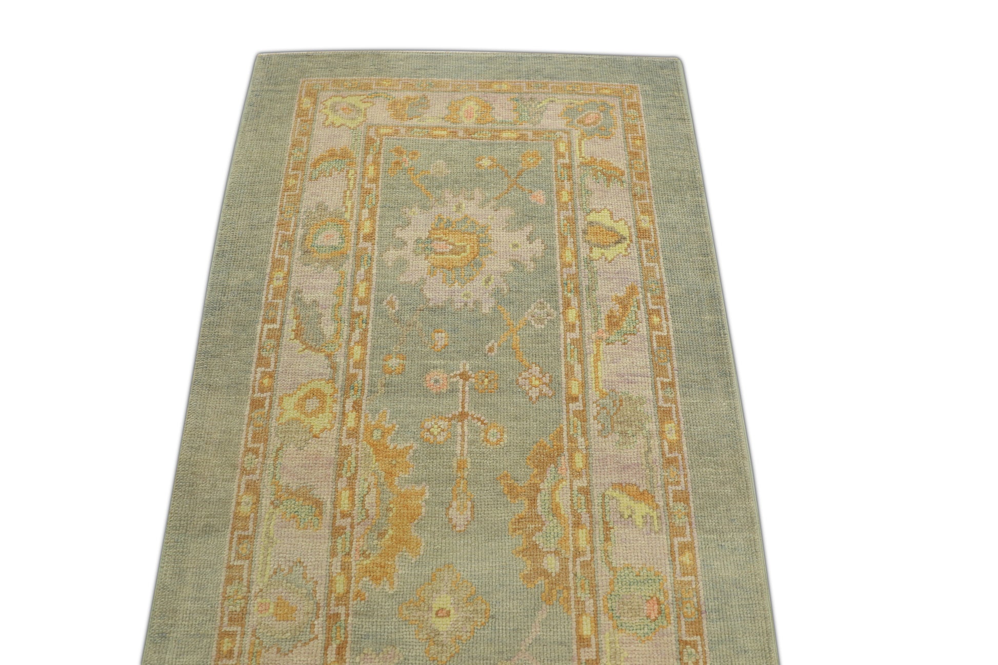 Turkish Oushak Rug 3' x 9'8" #679