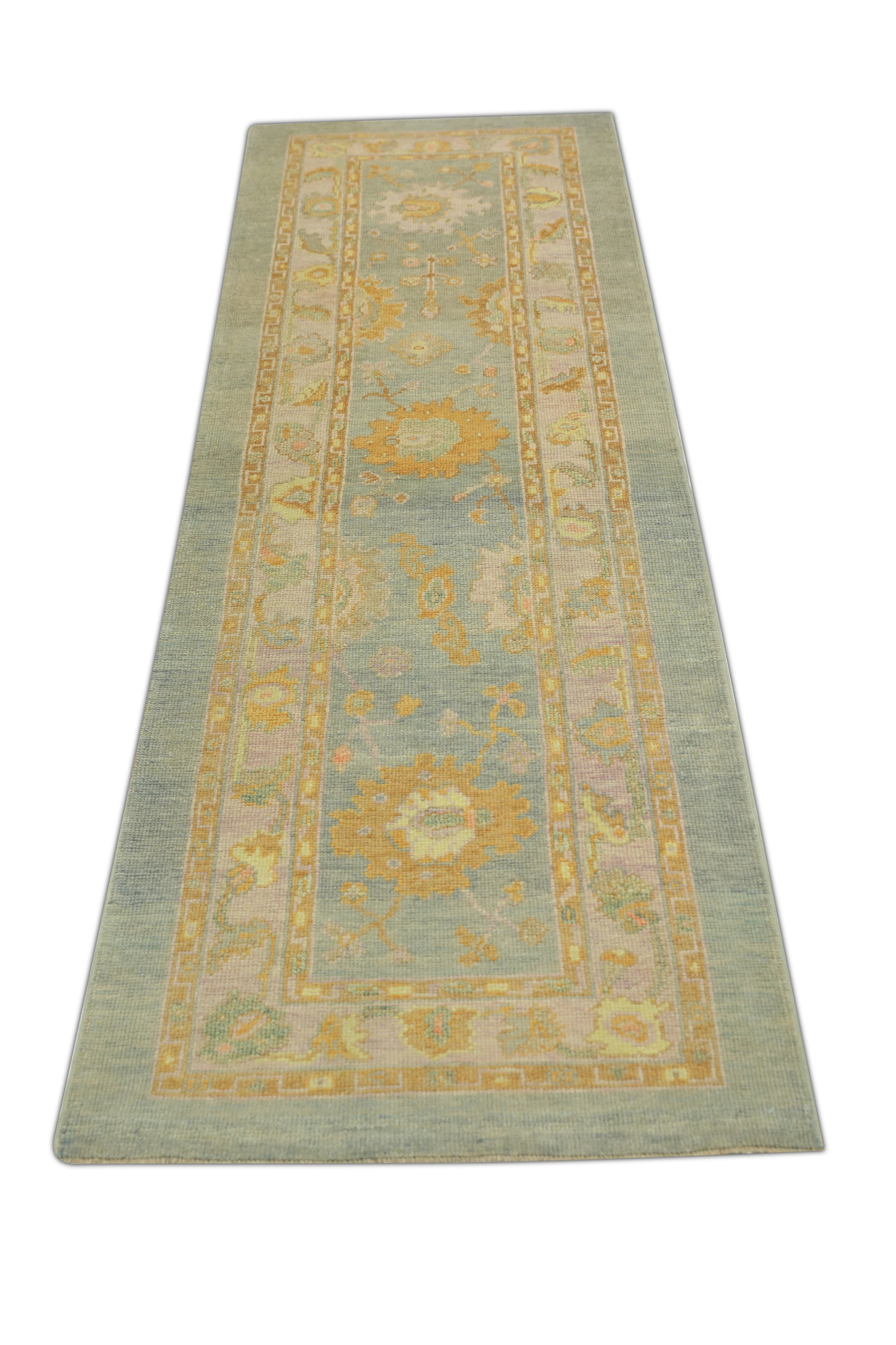 Turkish Oushak Rug 3' x 9'8" #679
