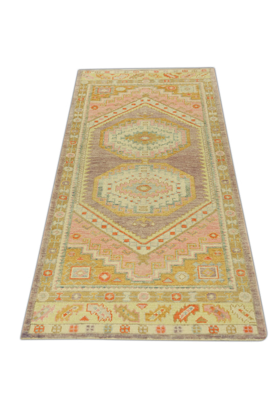 #682 Turkish Oushak 3'1 x 7'6"