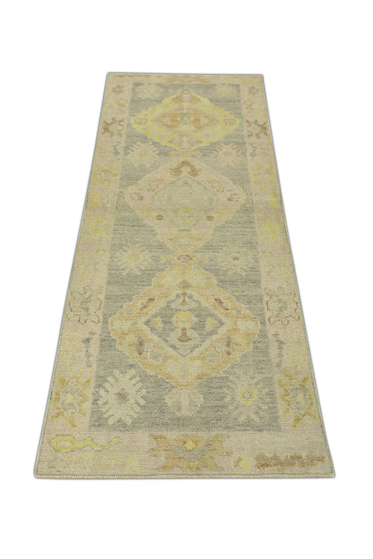 #665 Turkish Oushak 2'9" x 8'3"