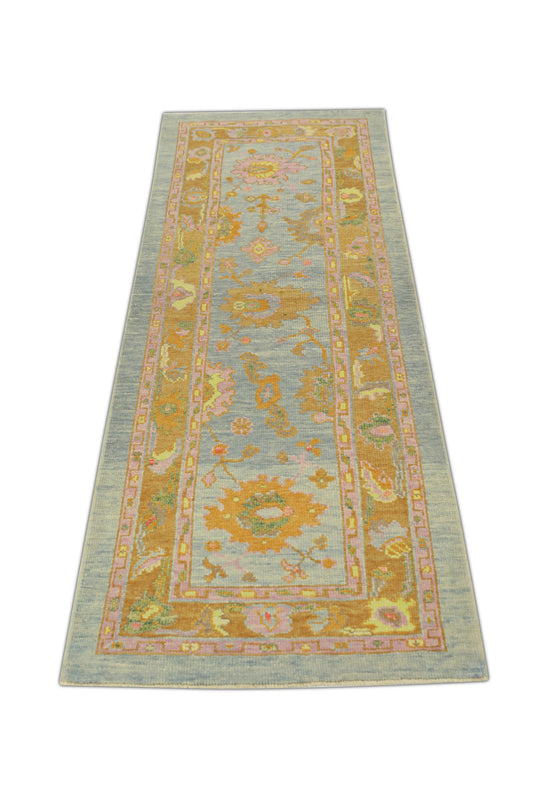 #666 Turkish Oushak 2'11 x 8'3"