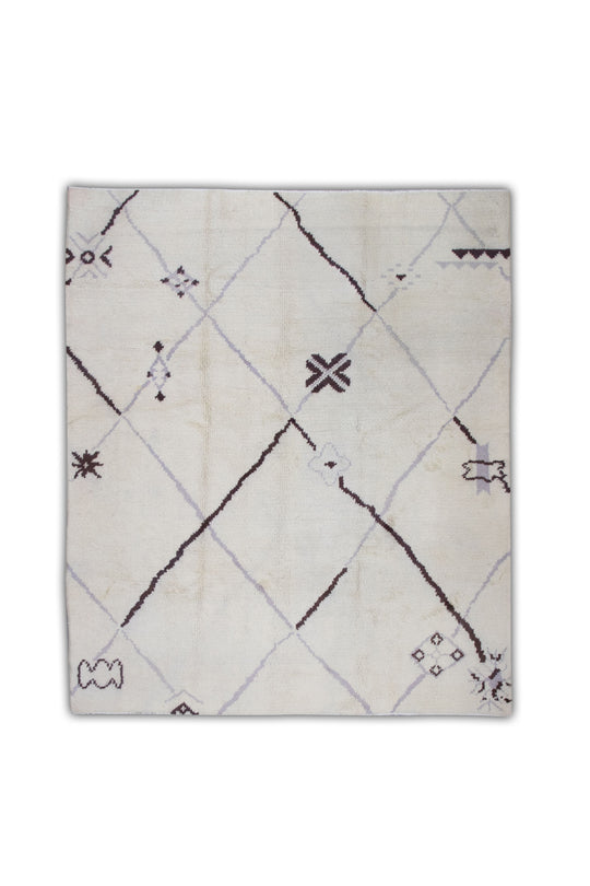 #29 Hand Knotted Turkish Tulu Rug  8'2" x 9'2"