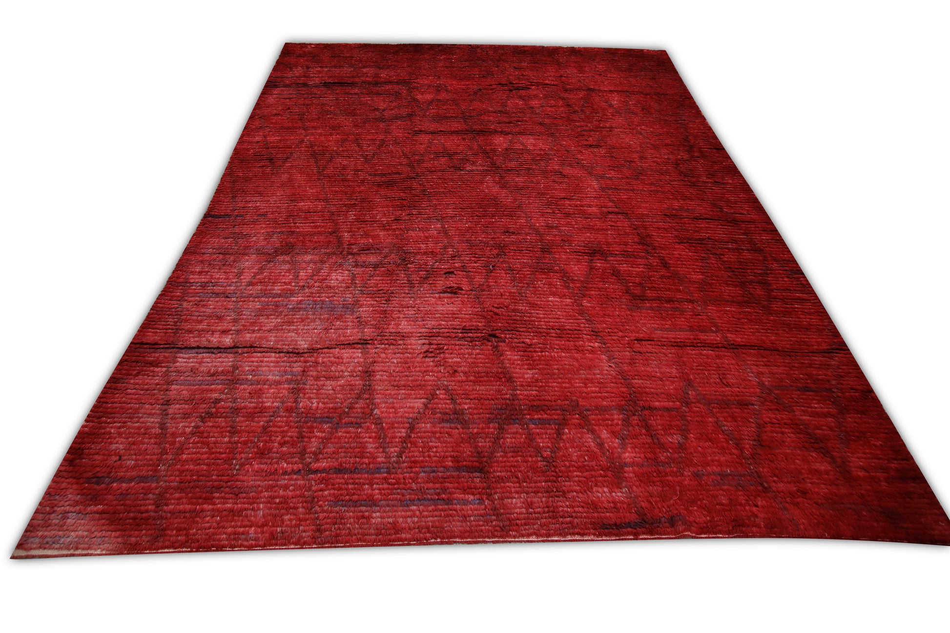 Turkish Tulu Rug Hand Knotted 9'11"x 13'10" #1002