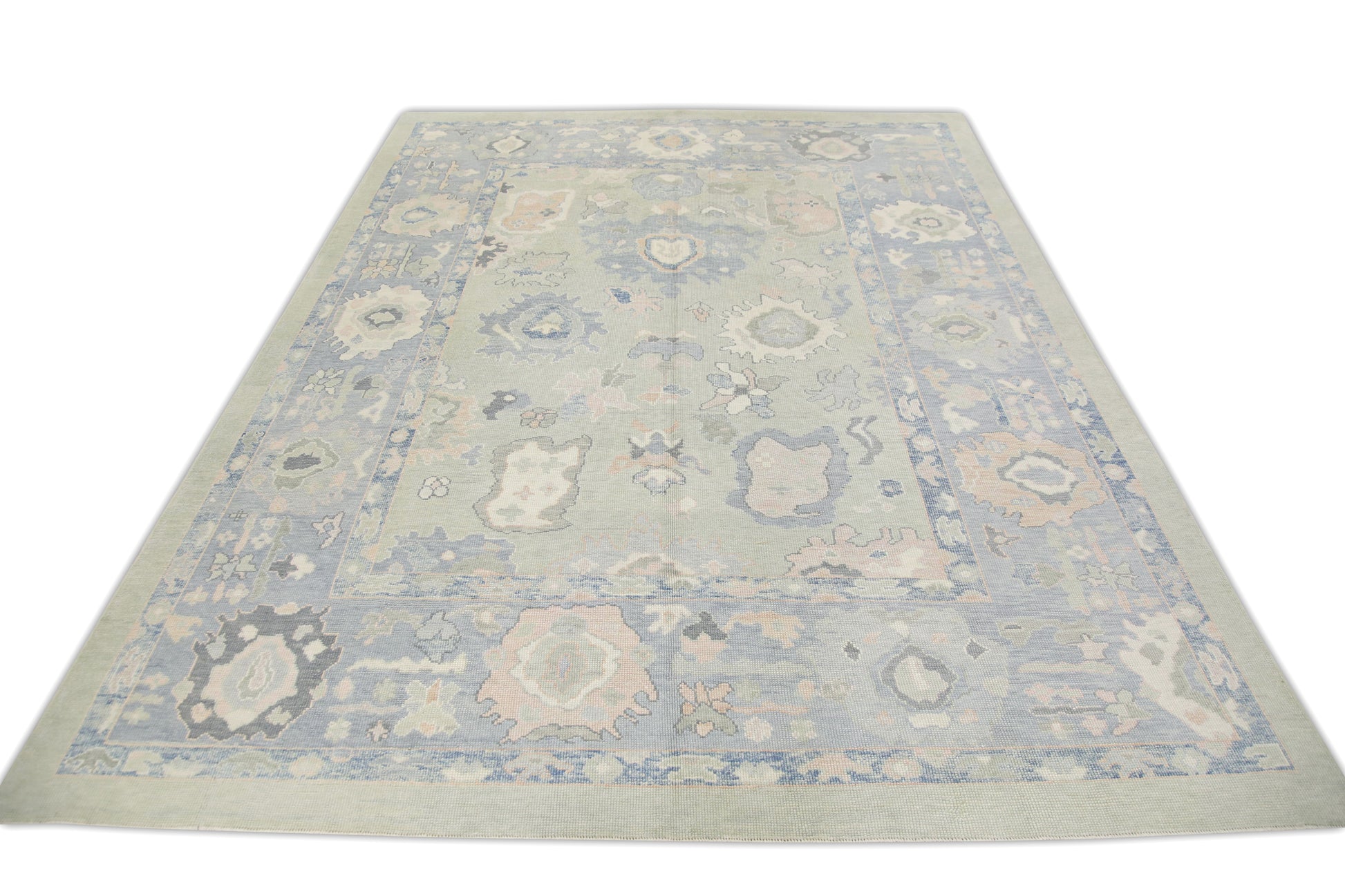 Turkish Oushak Rug 8'8" x 11'7" #7454