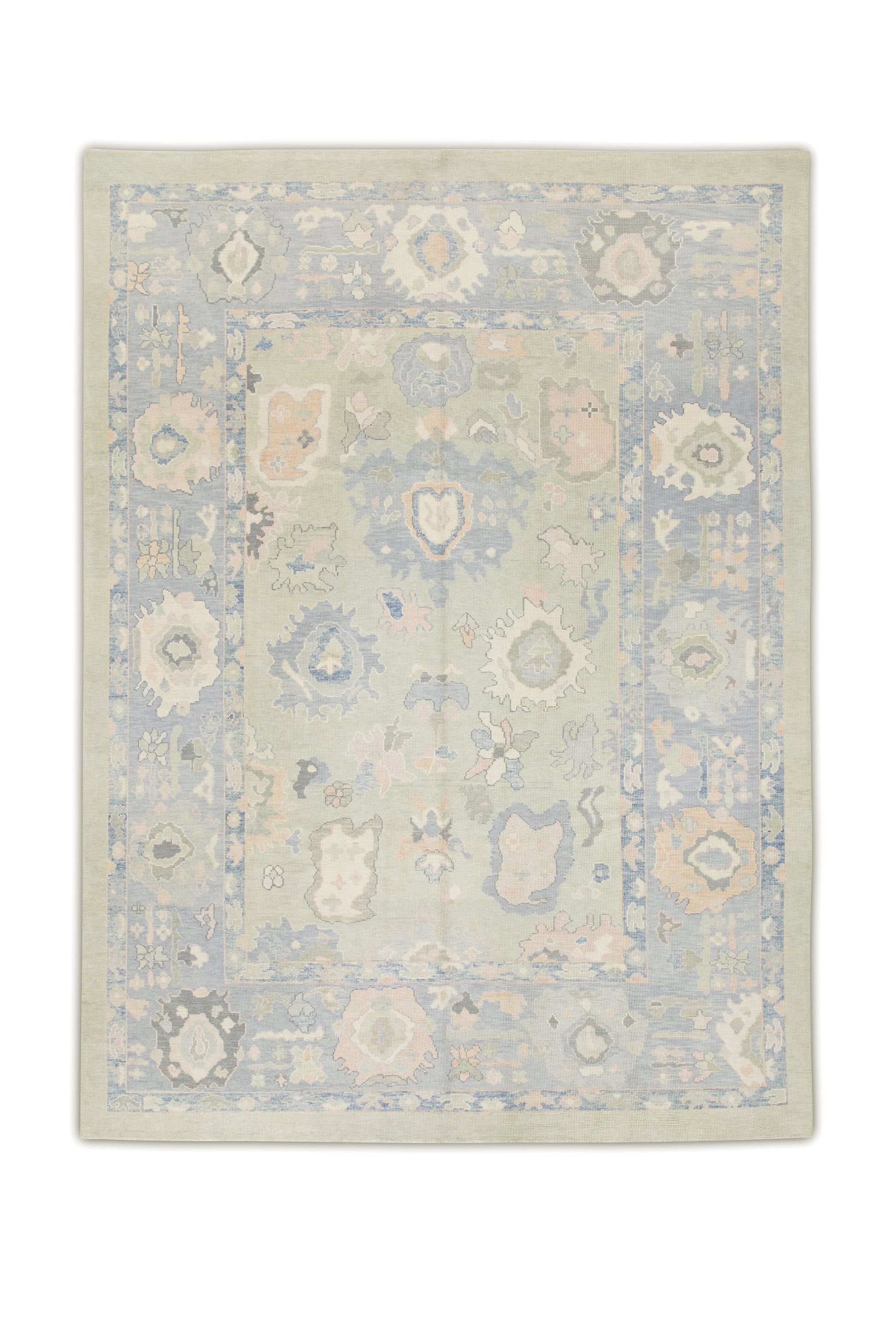 Turkish Oushak Rug 8'8" x 11'7" #7454