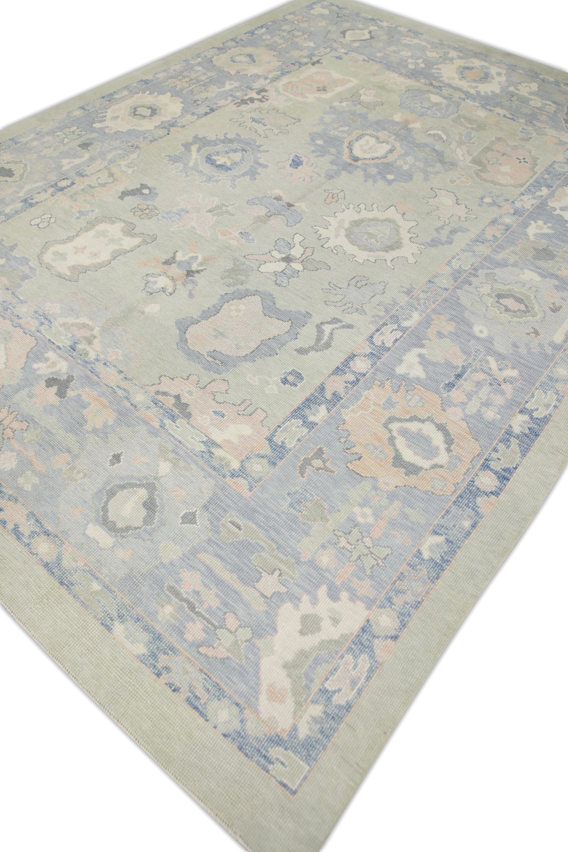Turkish Oushak Rug 8'8" x 11'7" #7454