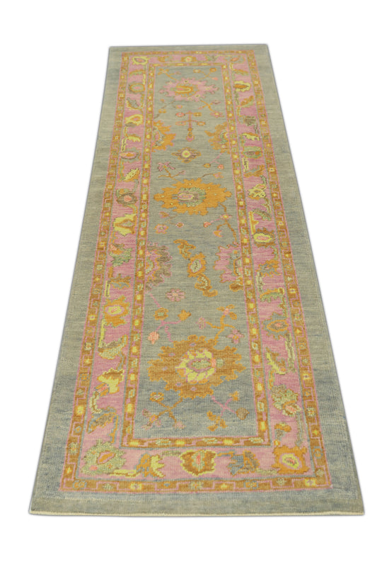 #703 Turkish Oushak 2'11" x 9'4"