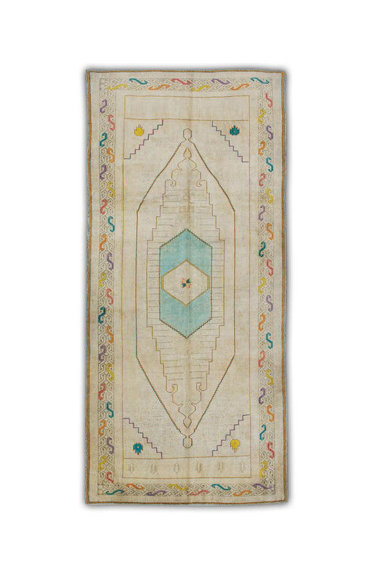 #24 Turkish Vintage Anatolian Rug  5'2" x 10'8"