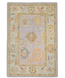 Turkish Oushak Rug 4'2" x 6'2" #93