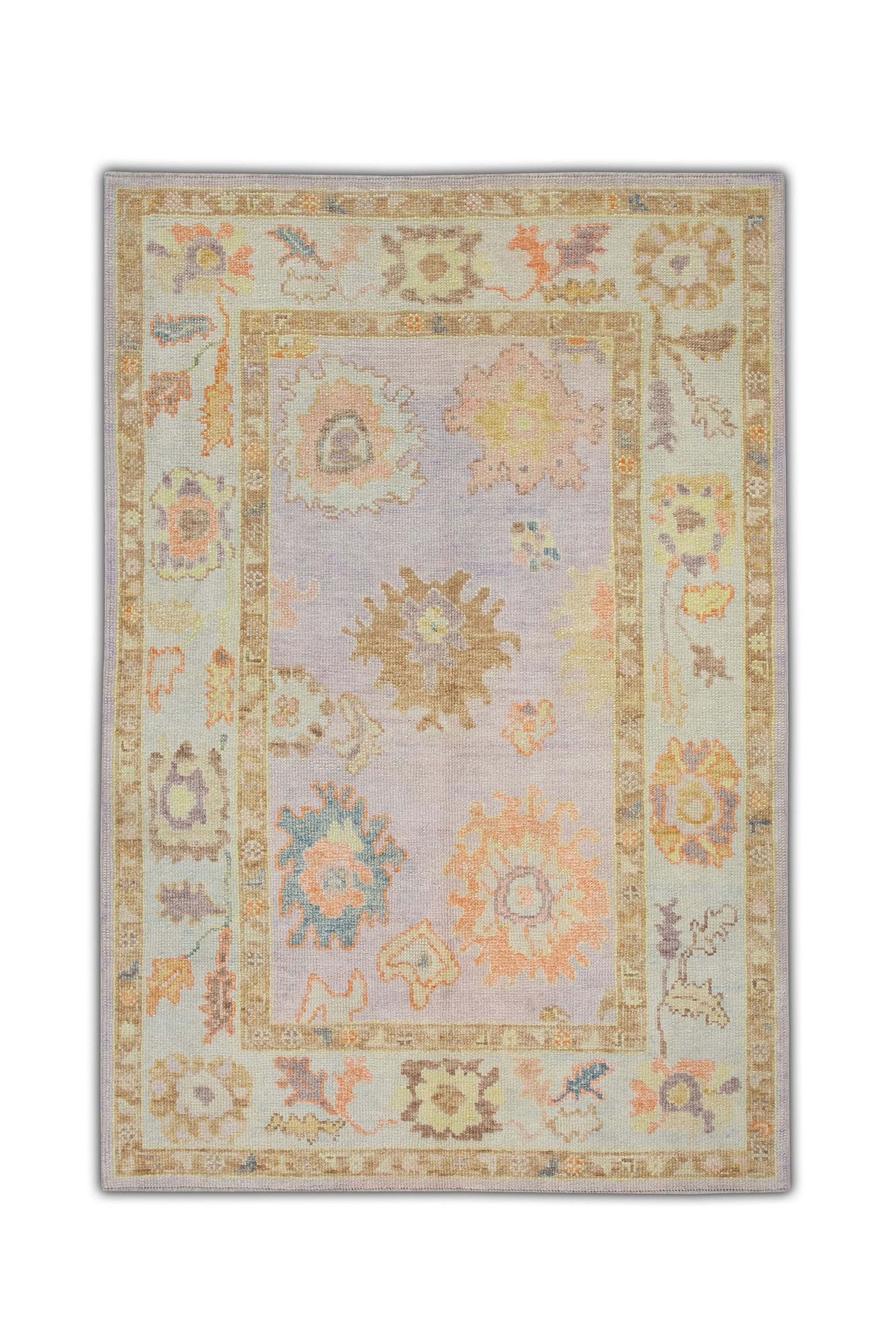 Turkish Oushak Rug 4'2" x 6'2" #93