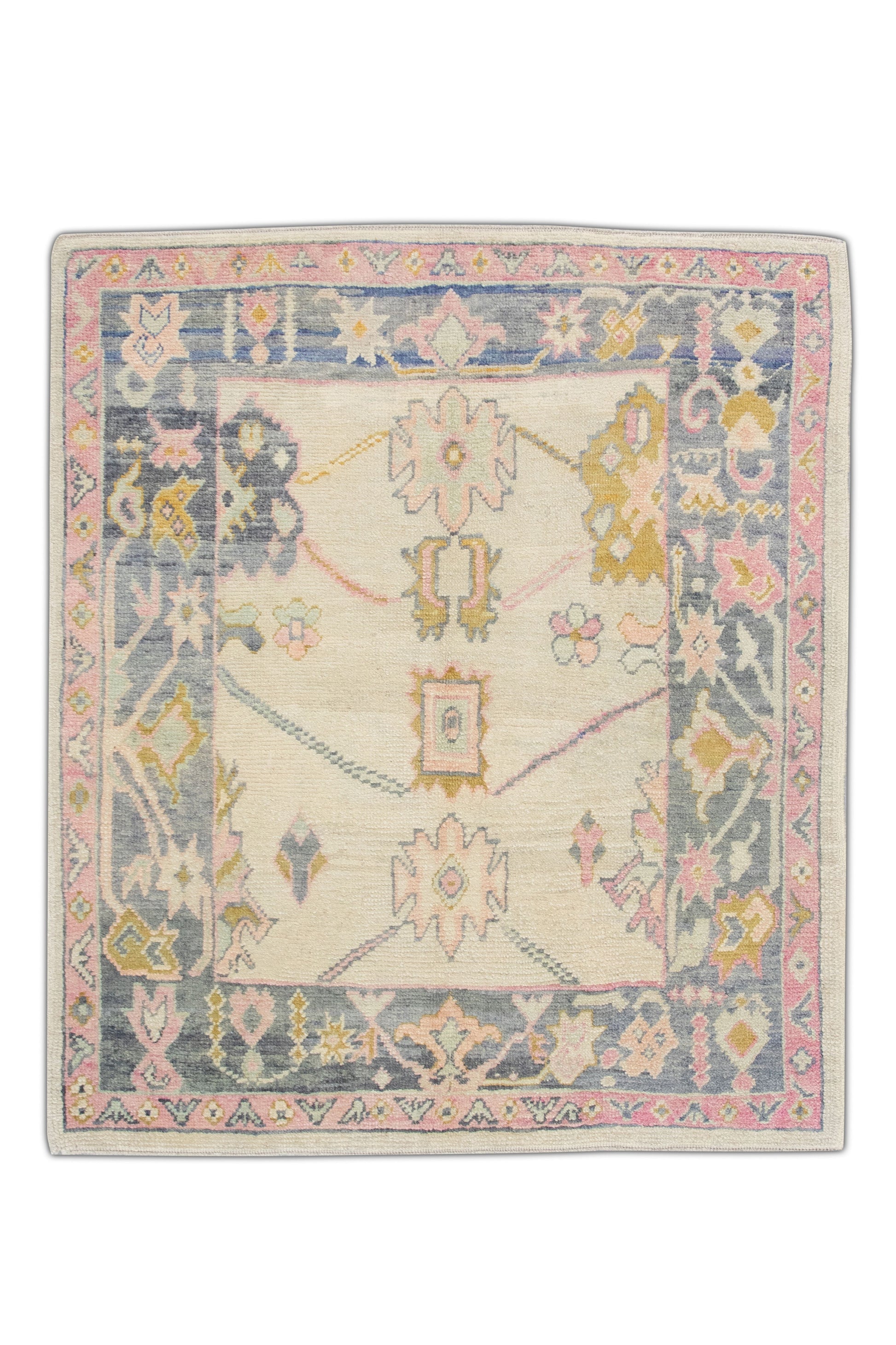 Turkish Oushak Rug 5'8" x 6'11" #4608