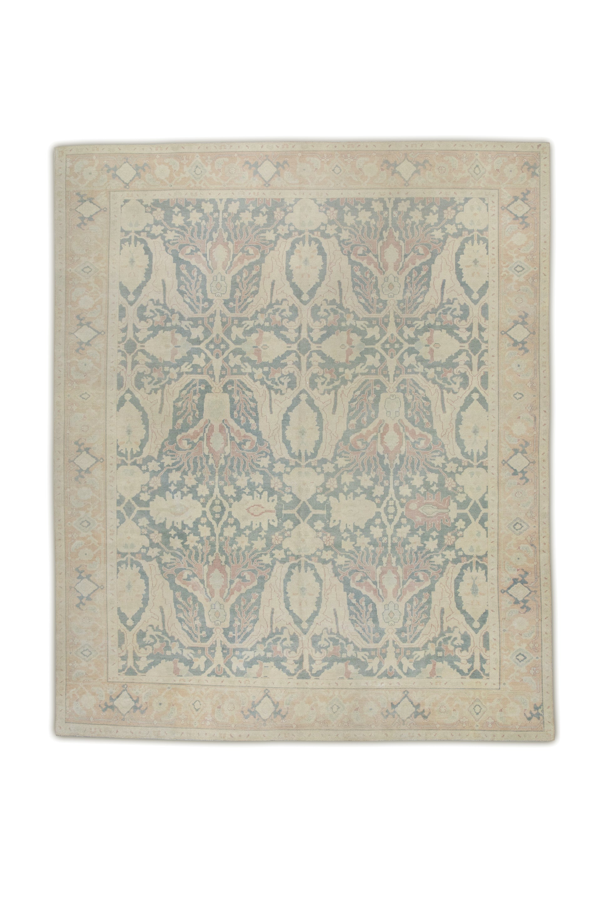 Turkish Antique Look Oushak Rug 9'5" x 11'9"  #5050