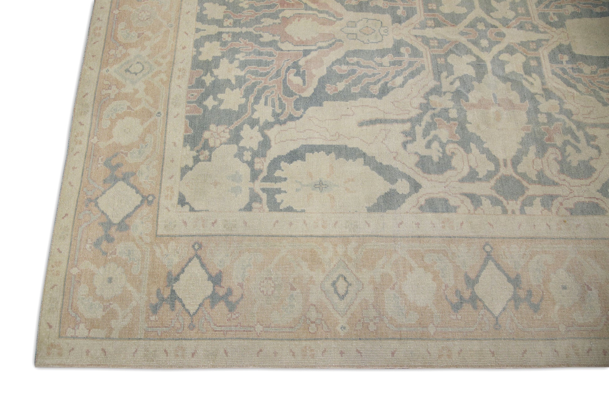 Turkish Antique Look Oushak Rug 9'5" x 11'9"  #5050