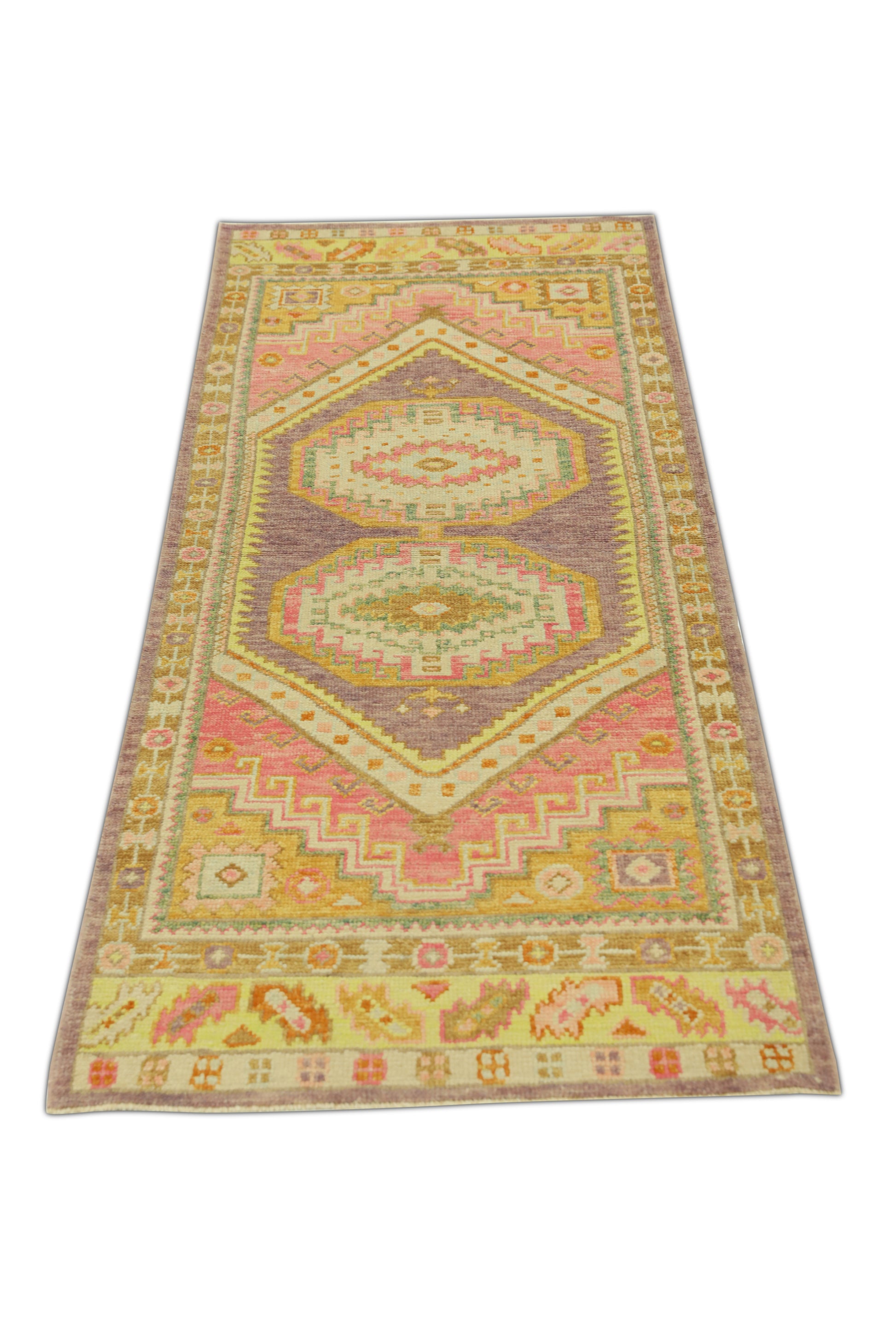 Turkish Oushak Rug 3' x 7'5" #1481