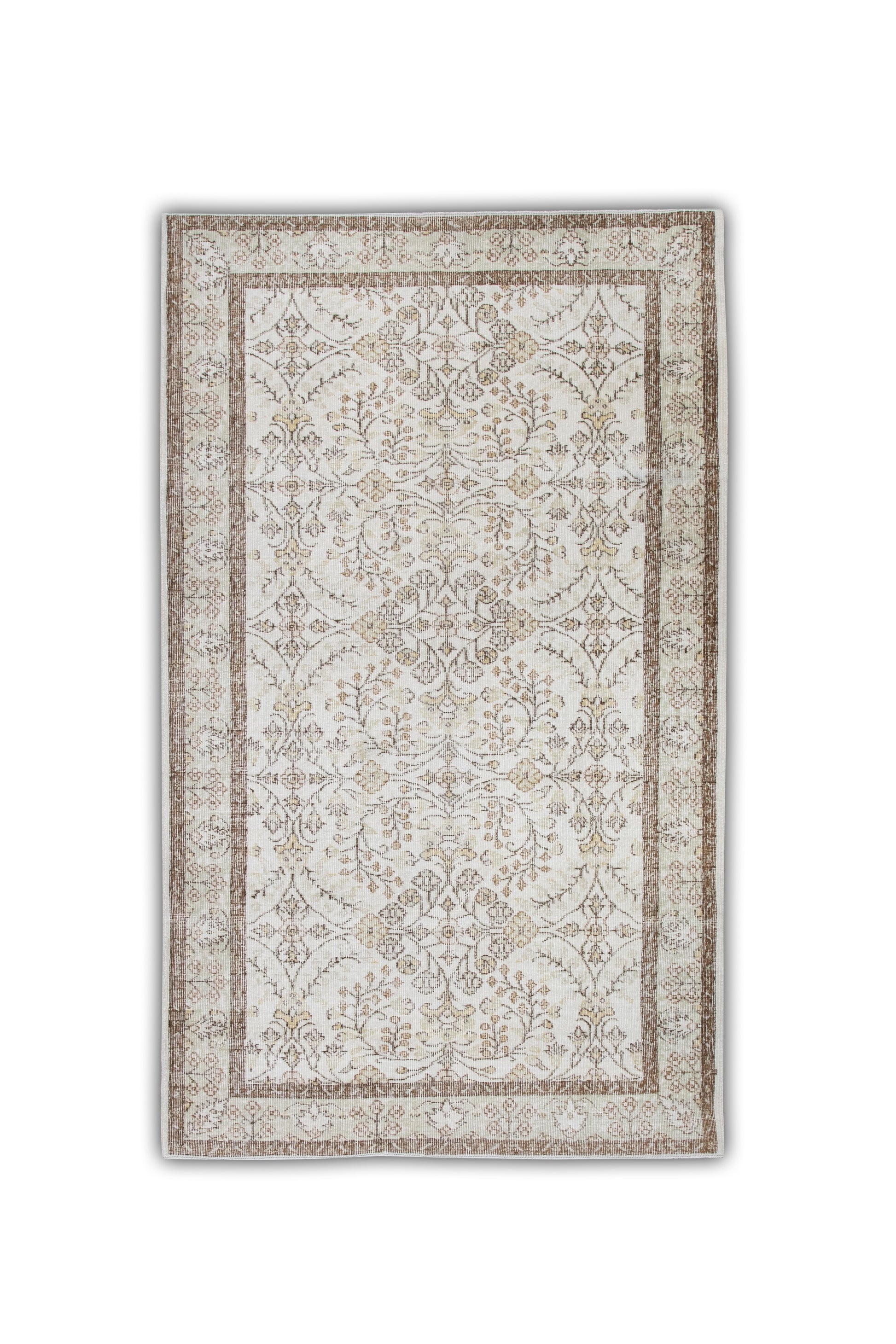Turkish Vintage Anatolian Rug  5'3" x 8'9" #6479