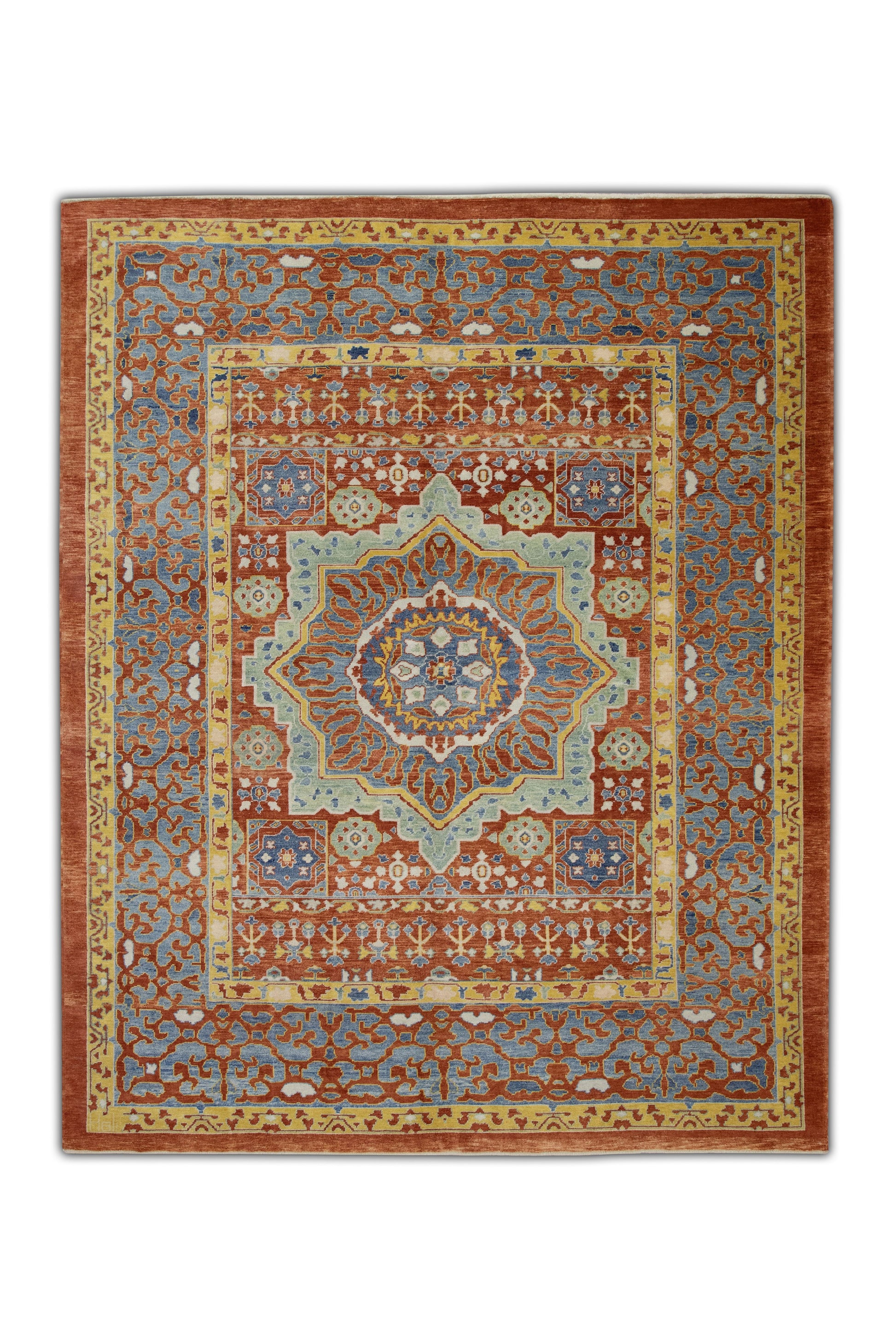 Turkish Antique Look Oushak Rug 8'3" x 10'2"  #5428