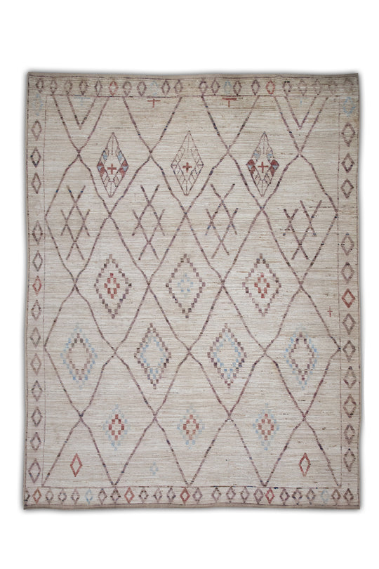 #6013 Hand Knotted Turkish Modern Rug 10'2" x 13'7"