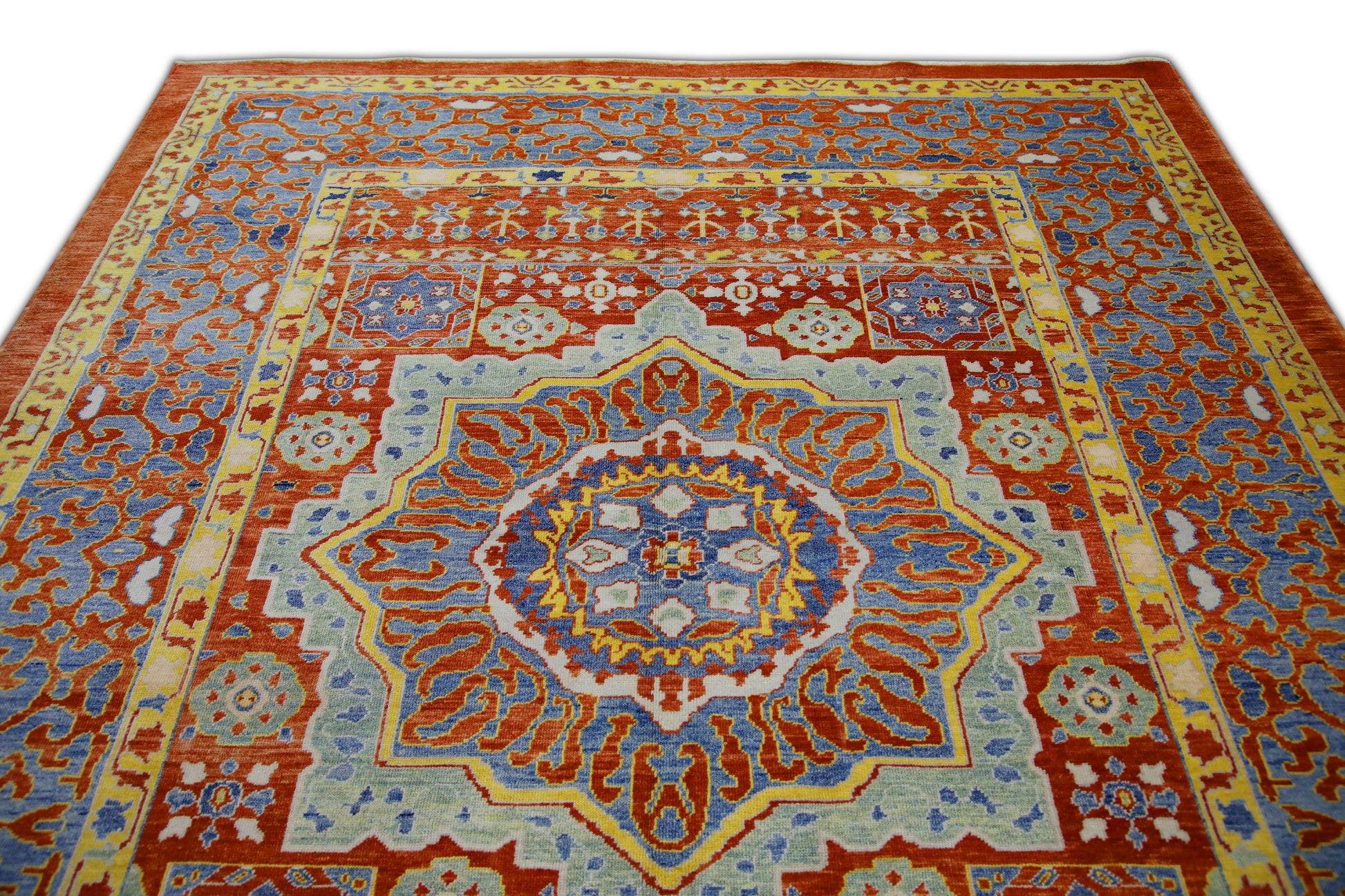Turkish Antique Look Oushak Rug 8'3" x 10'2"  #5428